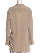 Joseph Silk Long Sleeve Button-Up Top