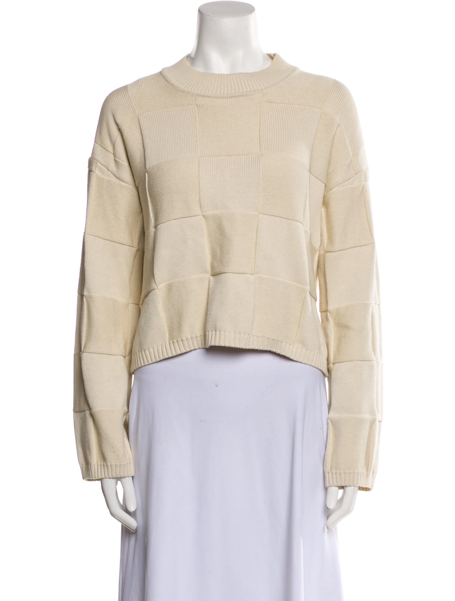 Joseph Mock Neck Long Sleeve Crop Top