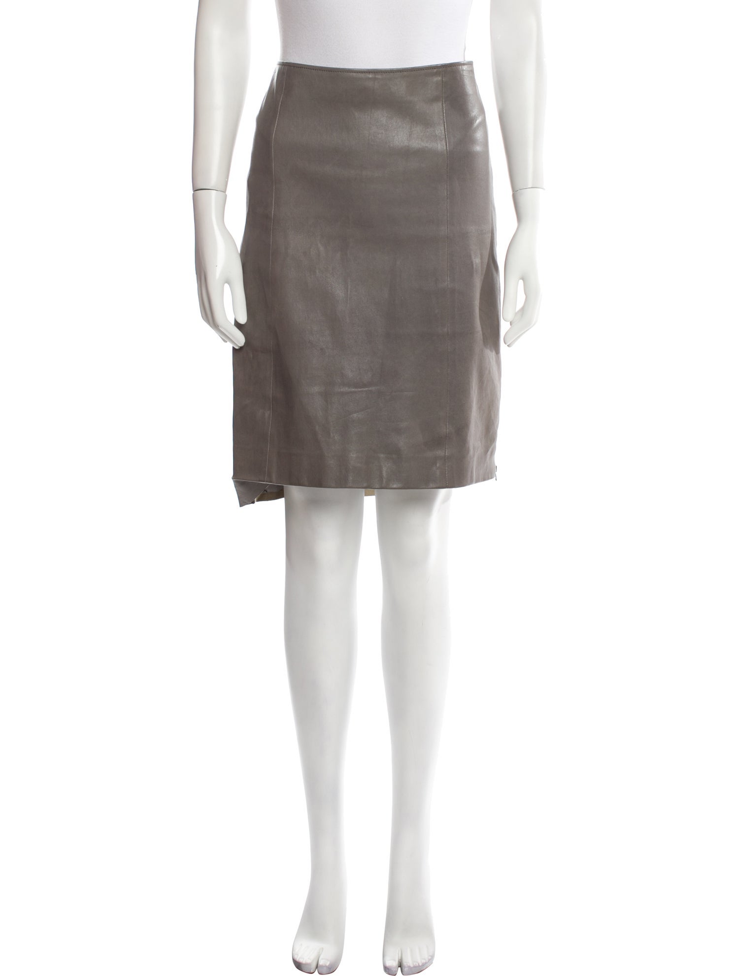 Joseph Lambskin Knee-Length Skirt