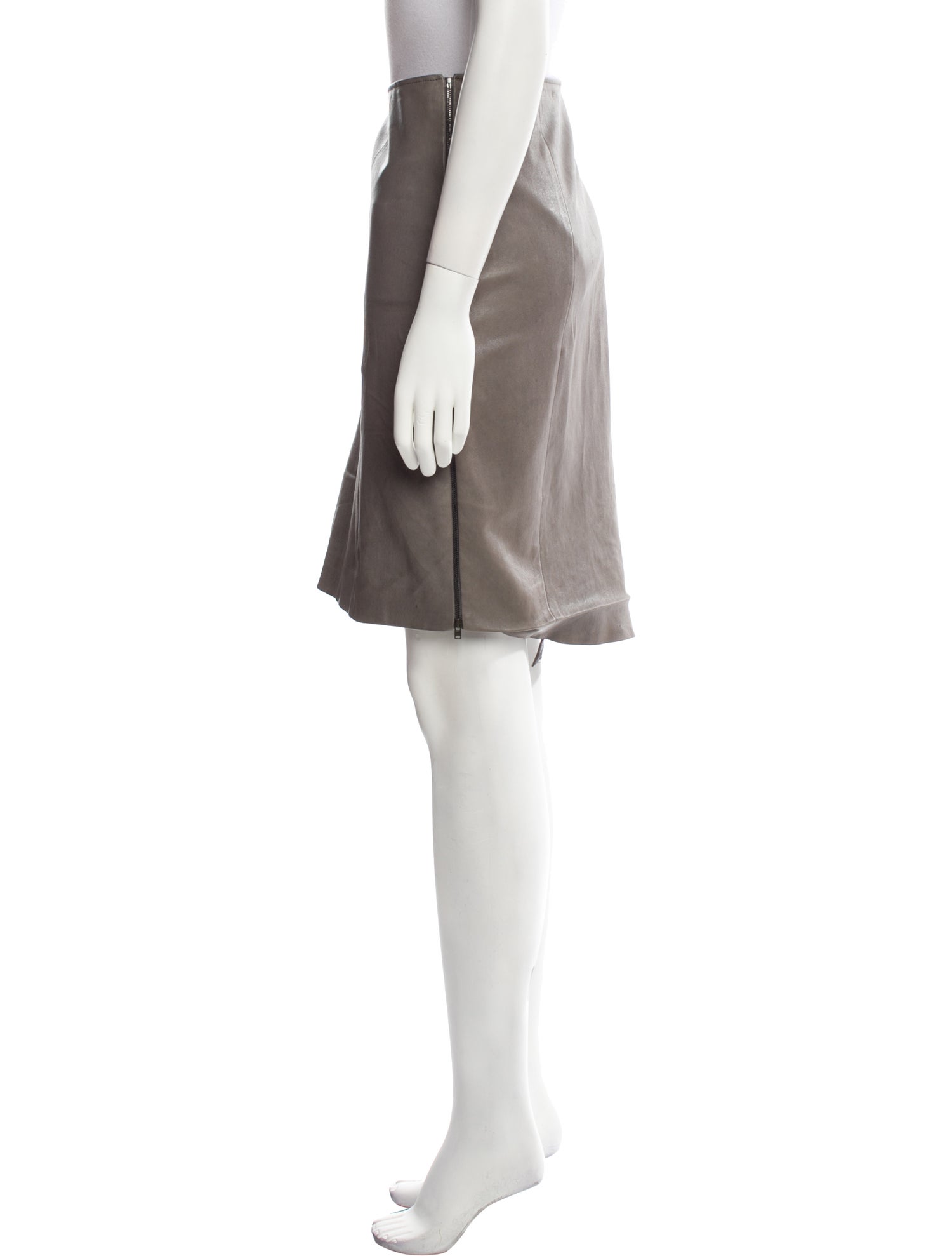 Joseph Lambskin Knee-Length Skirt