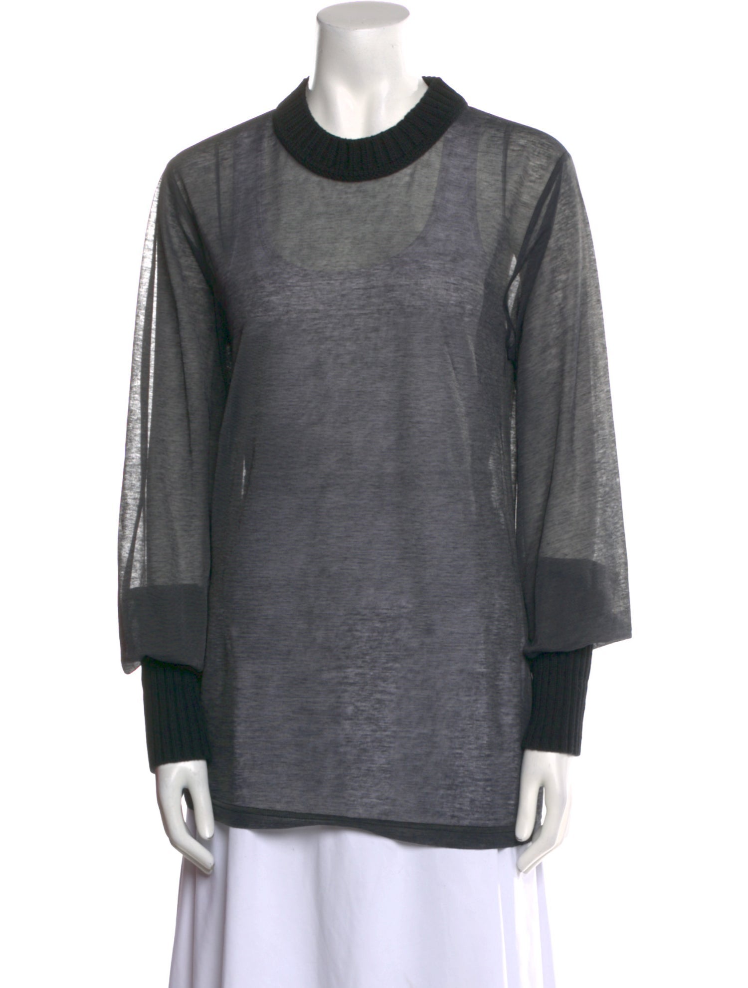 Joseph Mock Neck Long Sleeve Sweatshirt