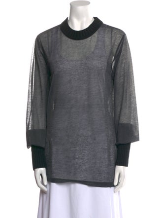 Joseph Mock Neck Long Sleeve Sweatshirt