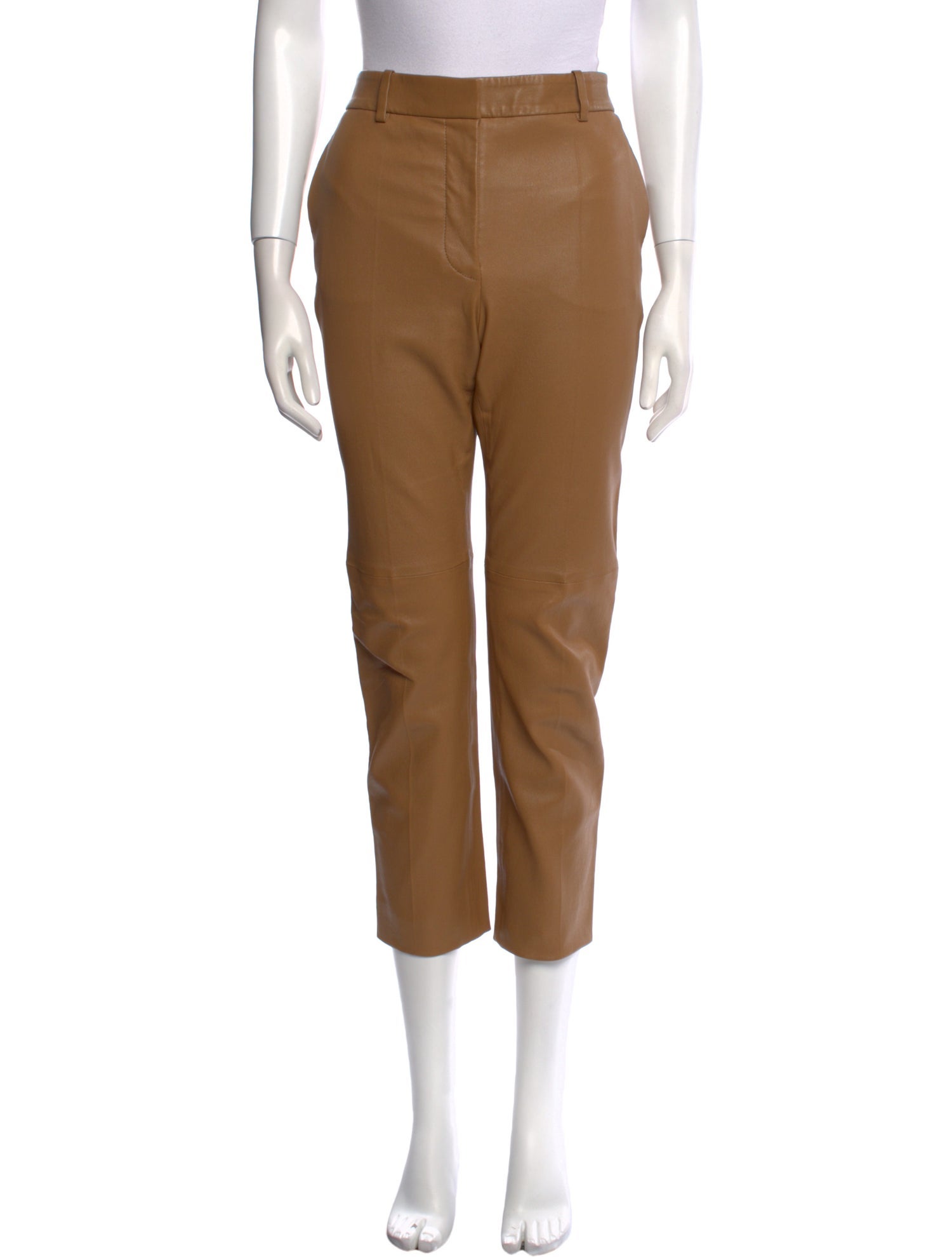 Joseph Lambskin Straight Leg Pants