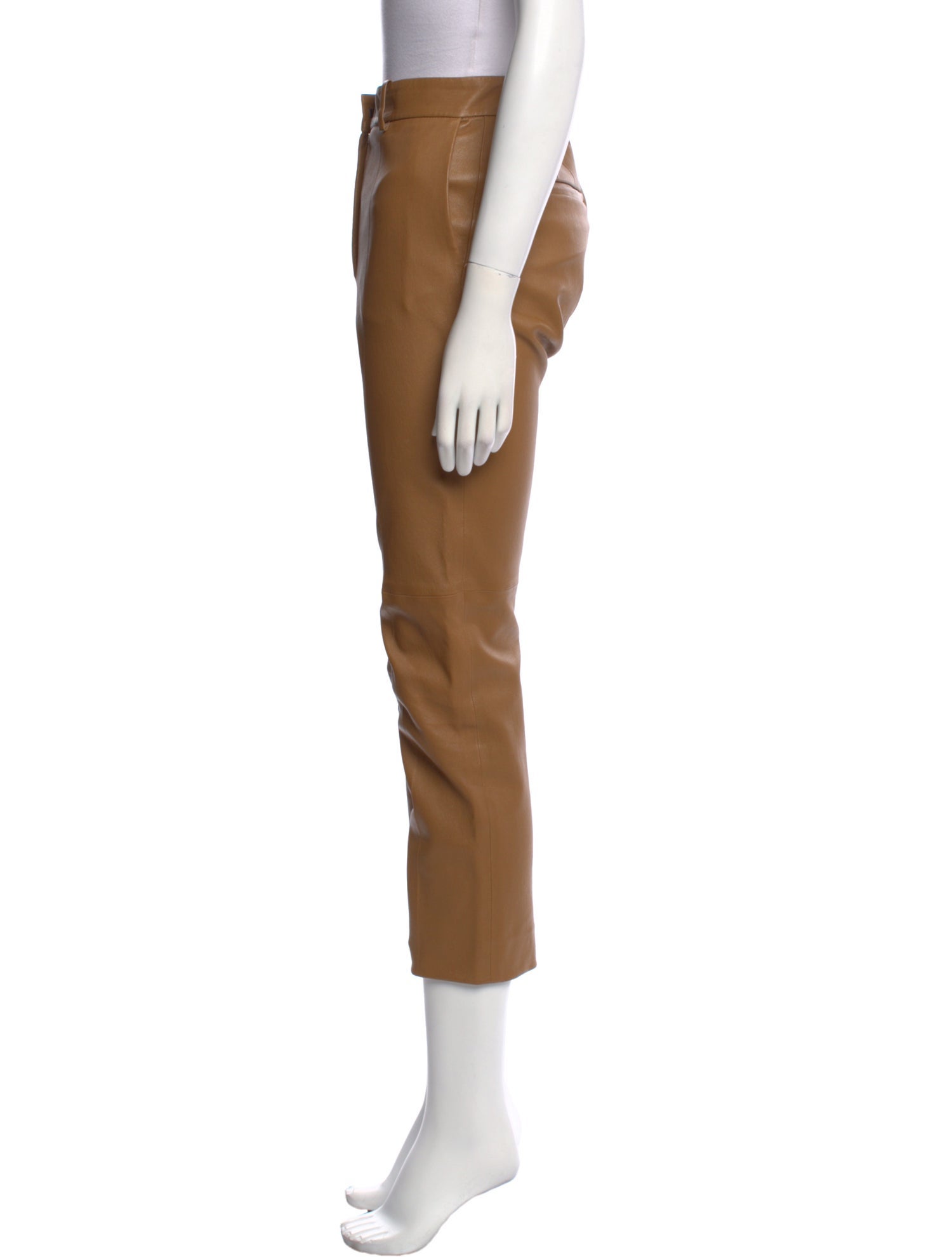Joseph Lambskin Straight Leg Pants