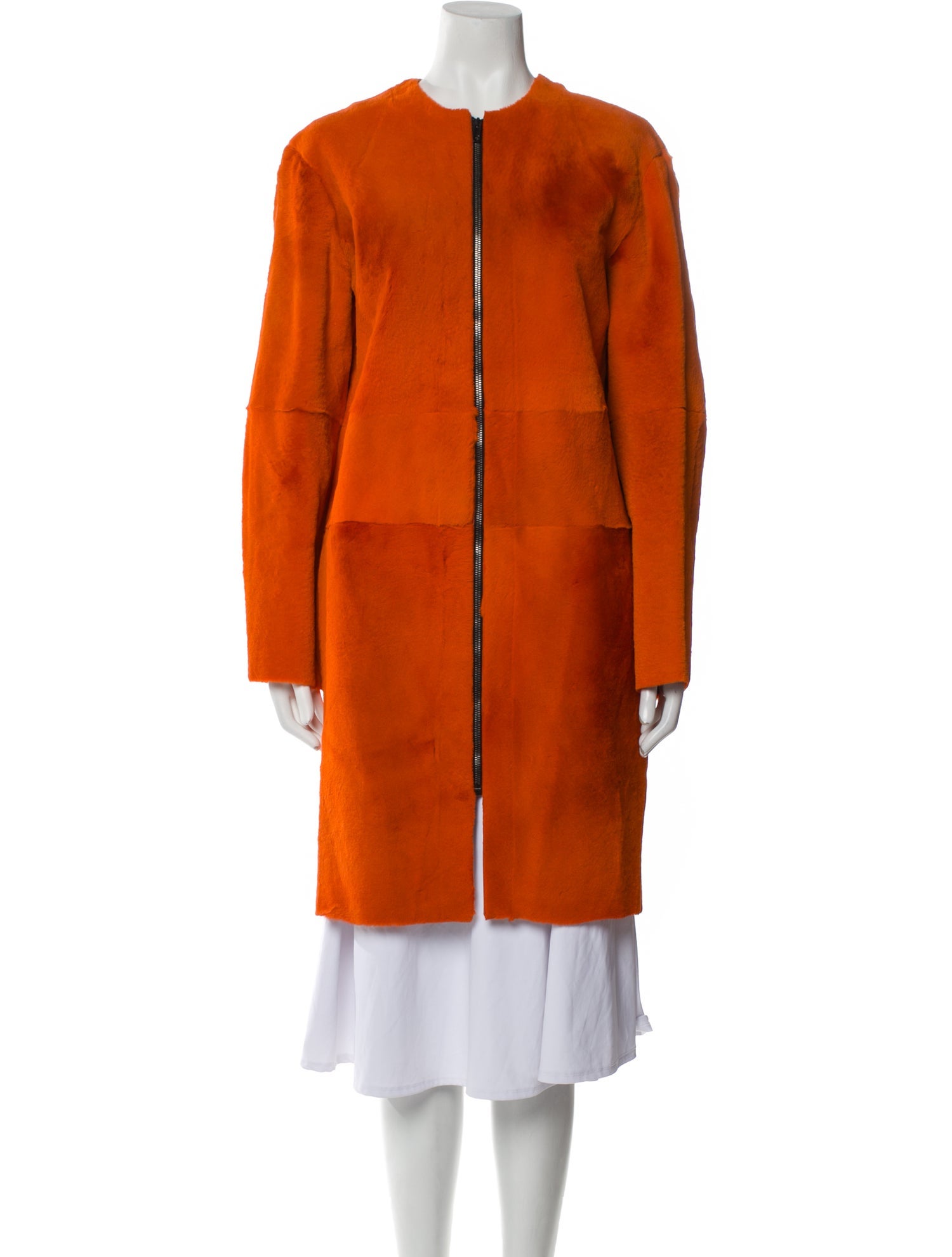 Joseph Leather Fur Coat