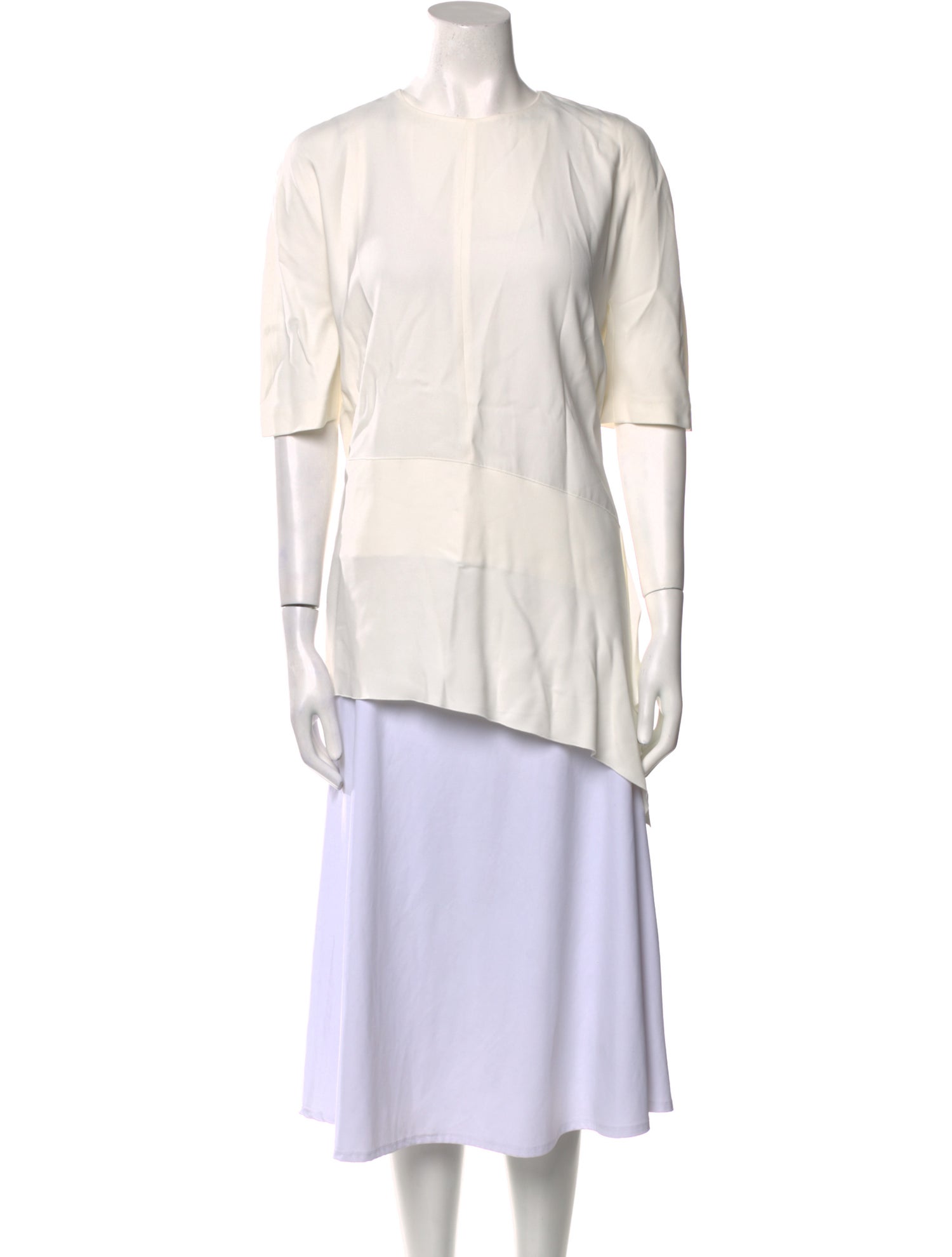 Joseph Silk Bateau Neckline Tunic