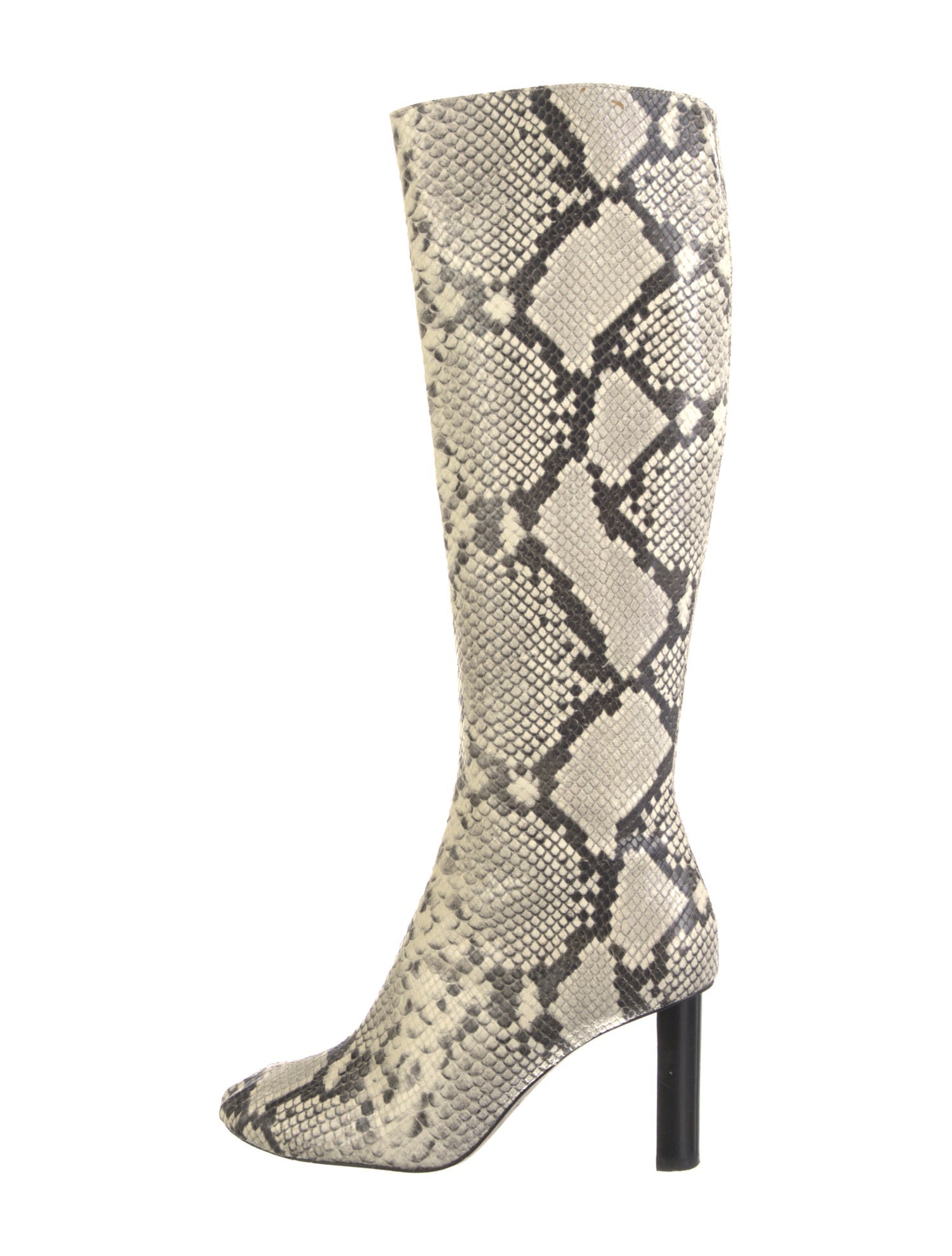 Joseph Leather Animal Print Boots