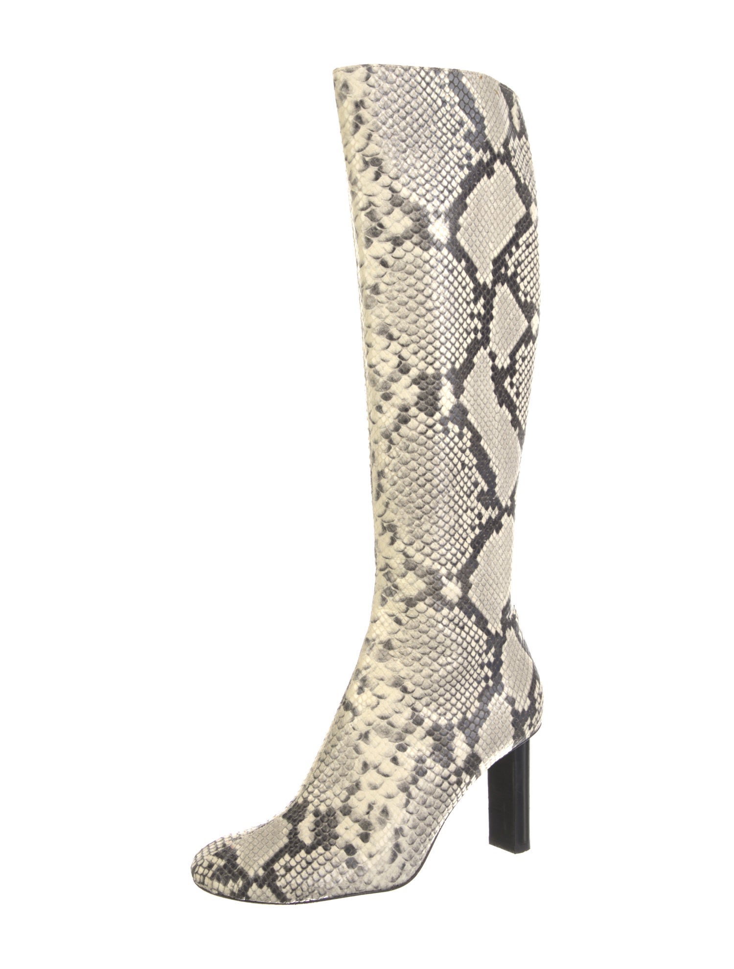Joseph Leather Animal Print Boots
