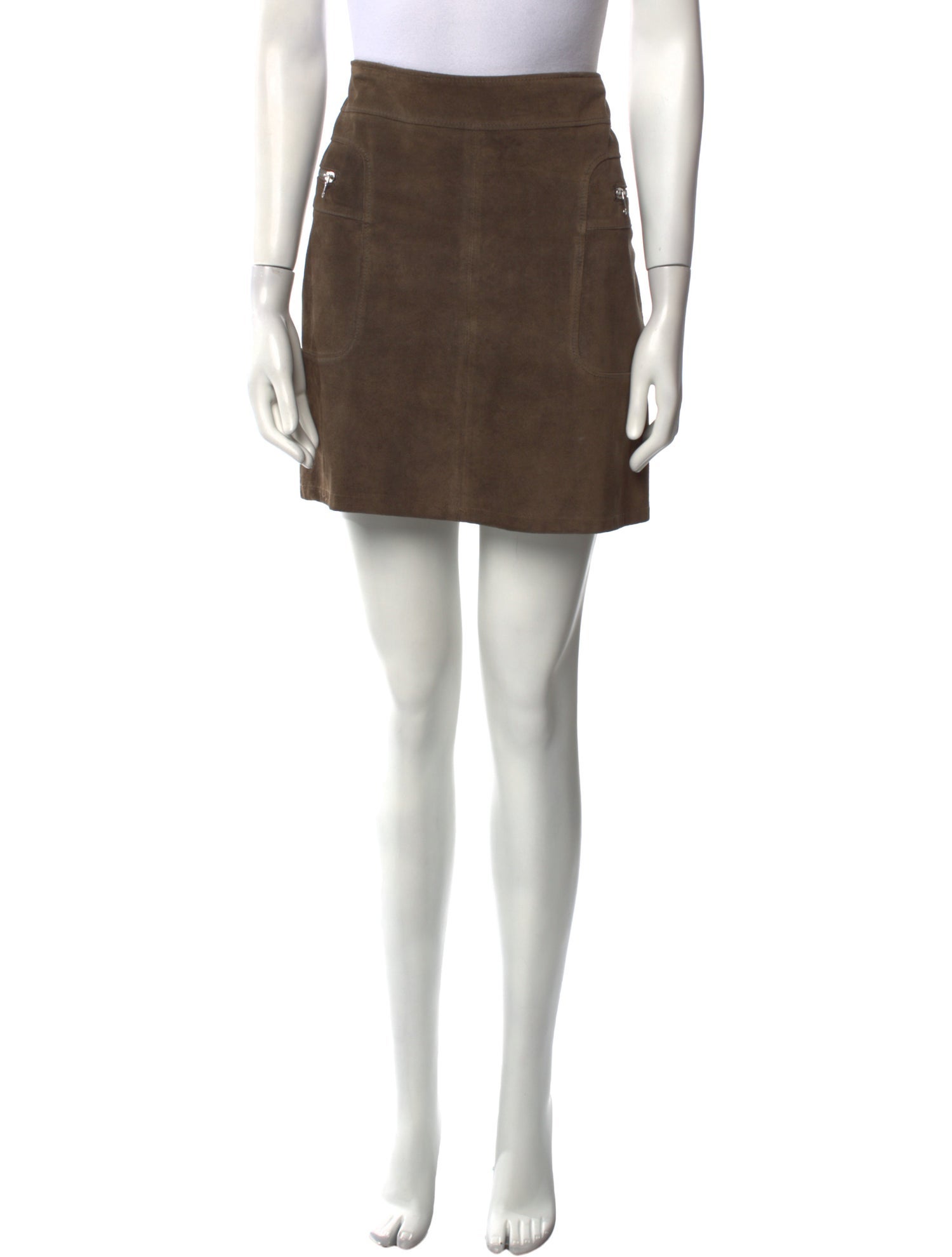 Joseph Calfskin Mini Skirt