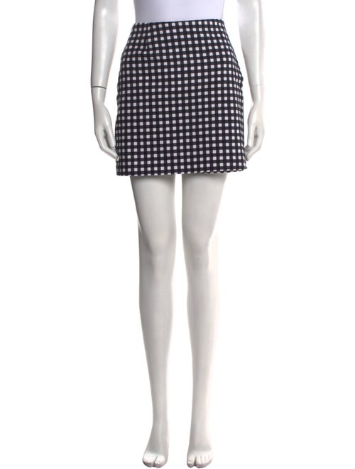 Joseph Plaid Print Mini Skirt