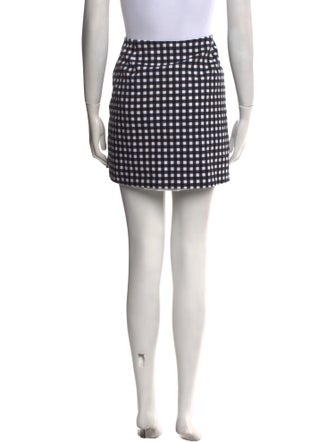 Joseph Plaid Print Mini Skirt