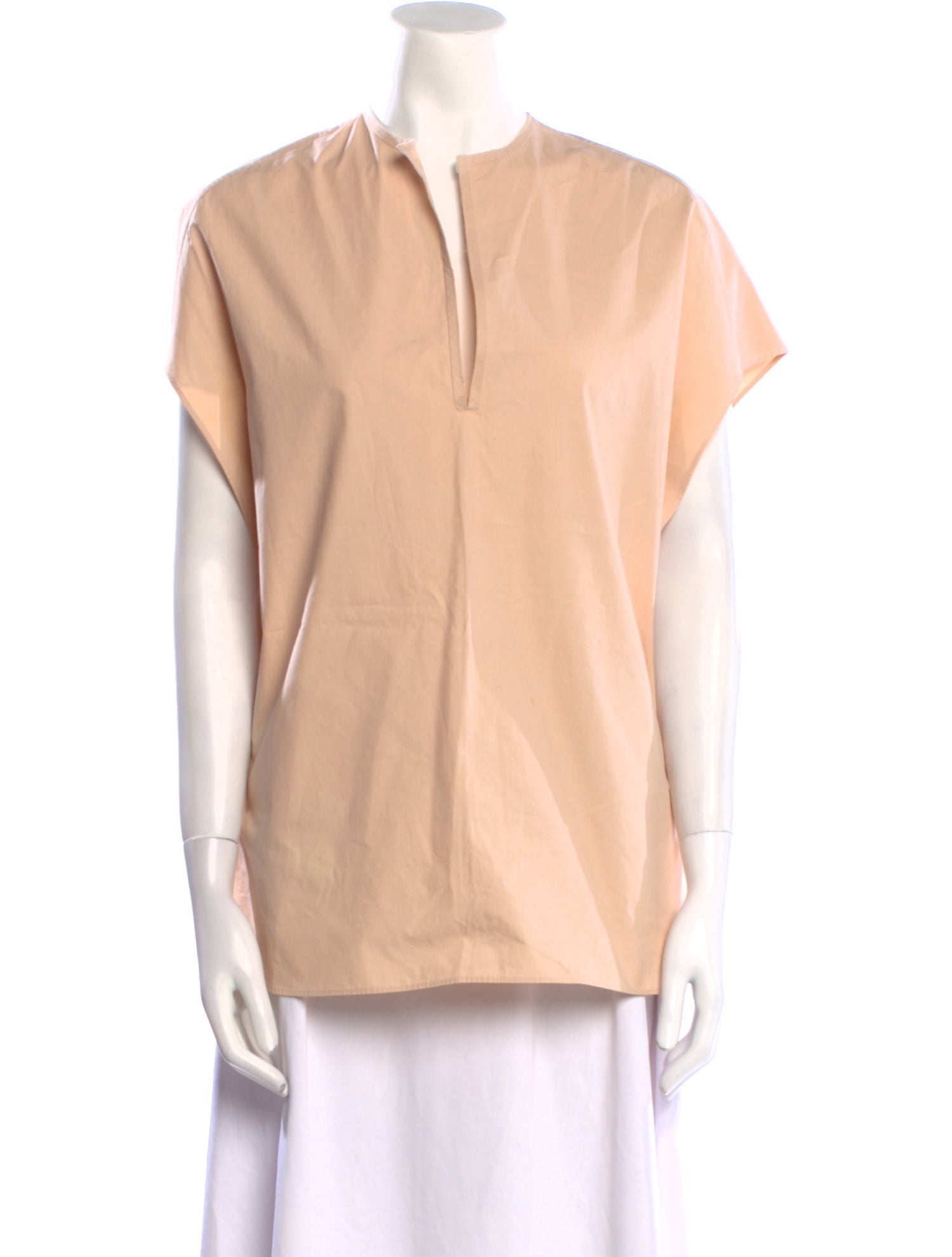Joseph V-Neck Short Sleeve Blouse