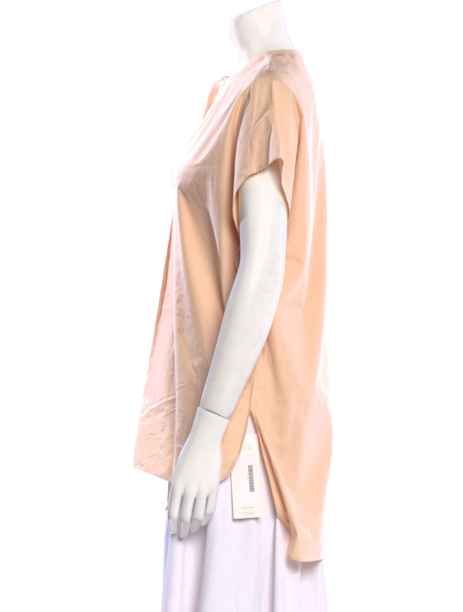 Joseph V-Neck Short Sleeve Blouse