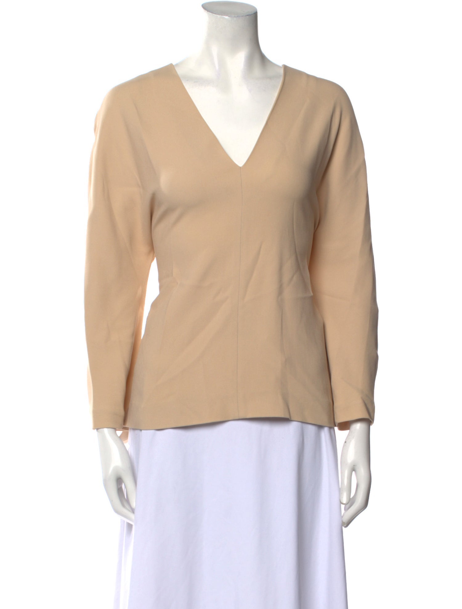 Joseph V-Neck Long Sleeve Blouse