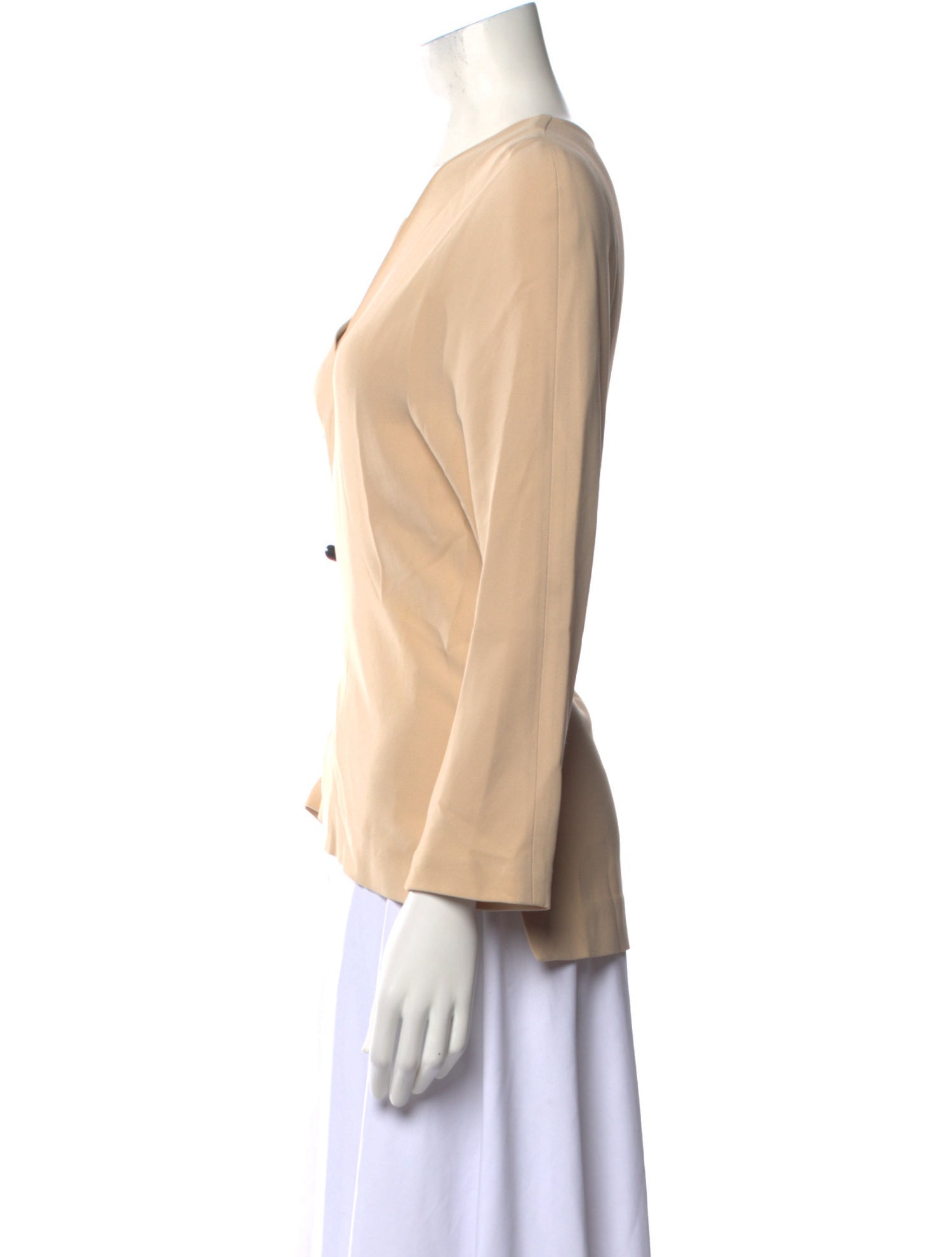 Joseph V-Neck Long Sleeve Blouse