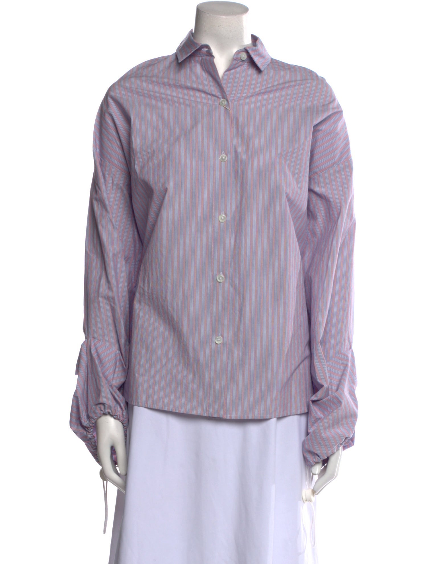 Joseph Striped Long Sleeve Button-Up Top w/ Tags