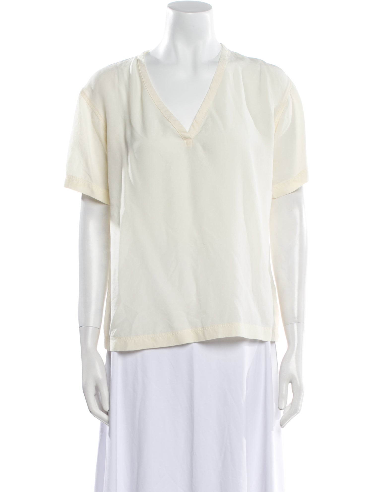 Joseph Silk V-Neck Blouse