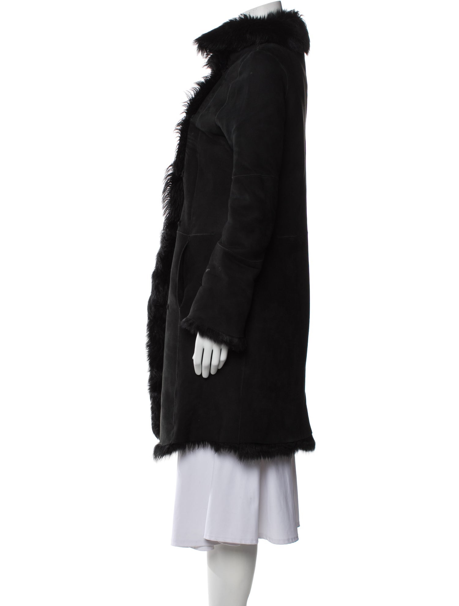Joseph Leather Faux Fur Jacket