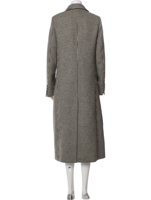 Joseph Wool Houndstooth Print Peacoat