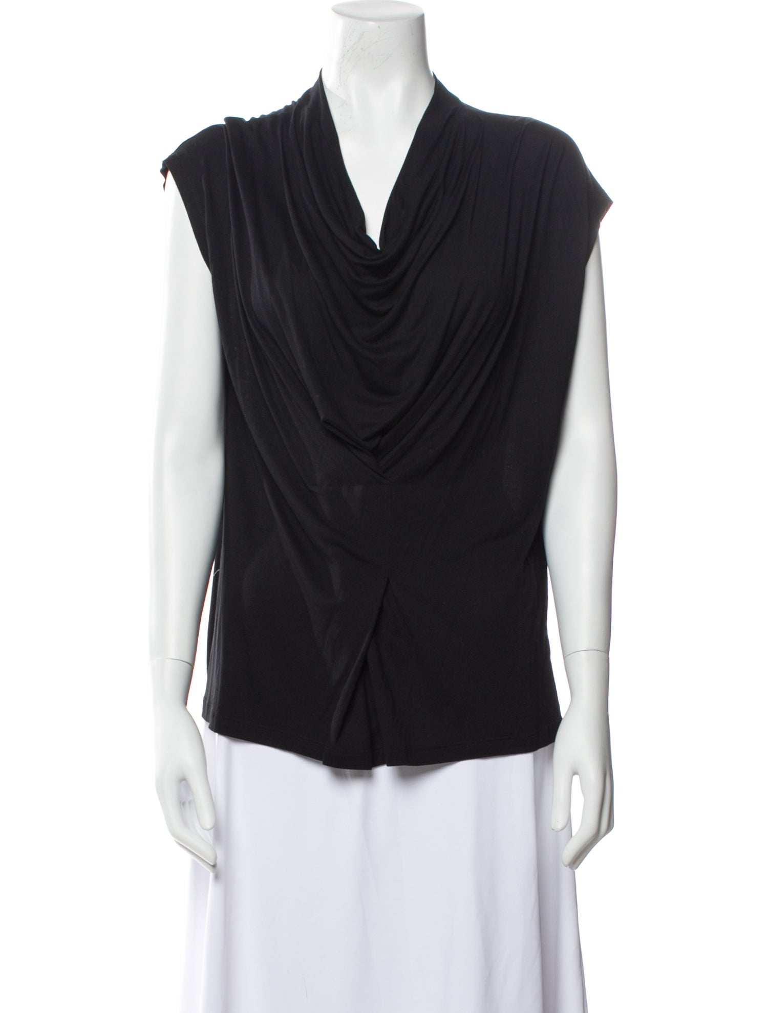 Joseph Cowl Neck Short Sleeve Top