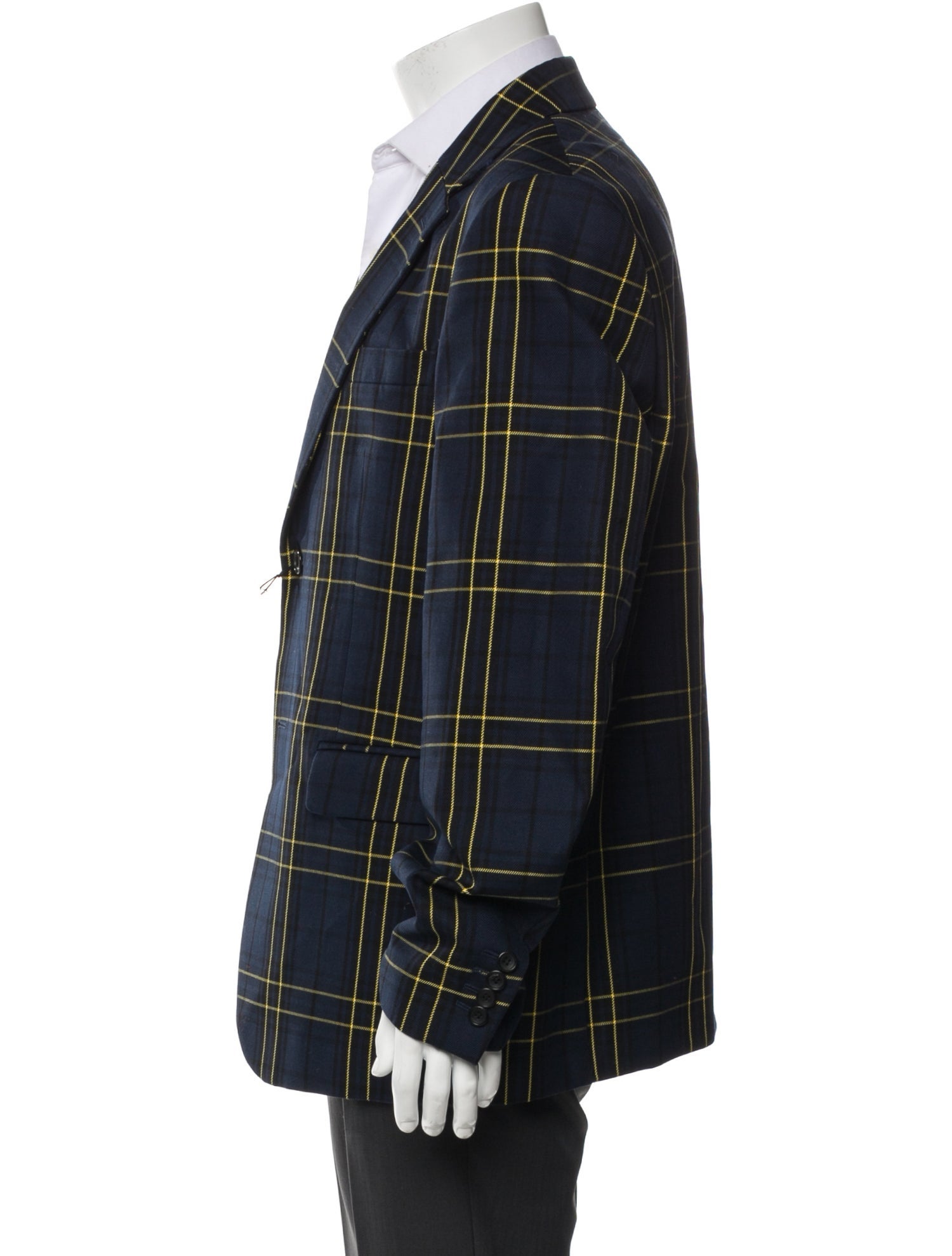 Joseph Hanford Prince of Wales Checked Twill Suit Jacket