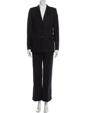 Joseph Wool Striped Pantsuit