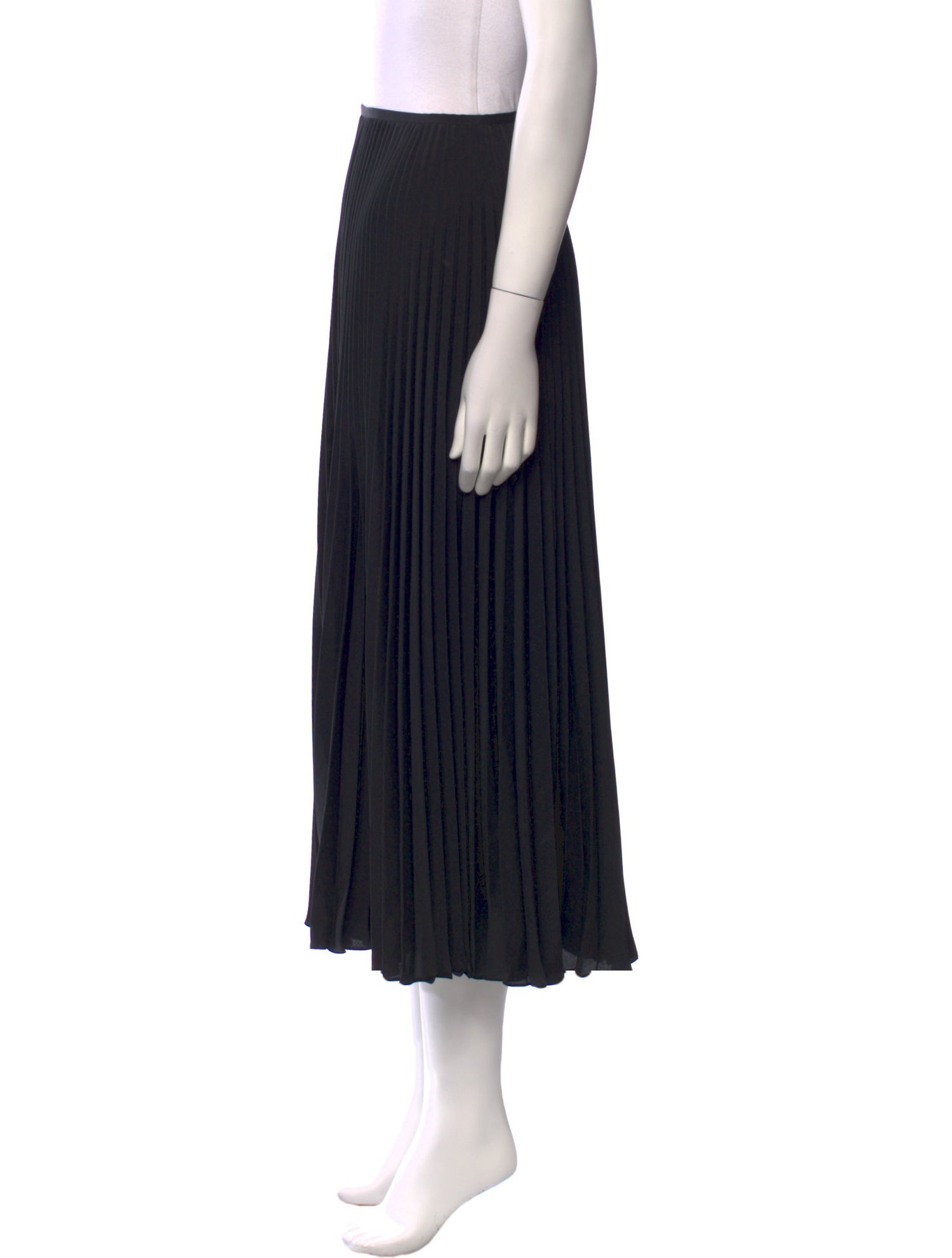 Joseph Pleated Accents Midi Length Skirt