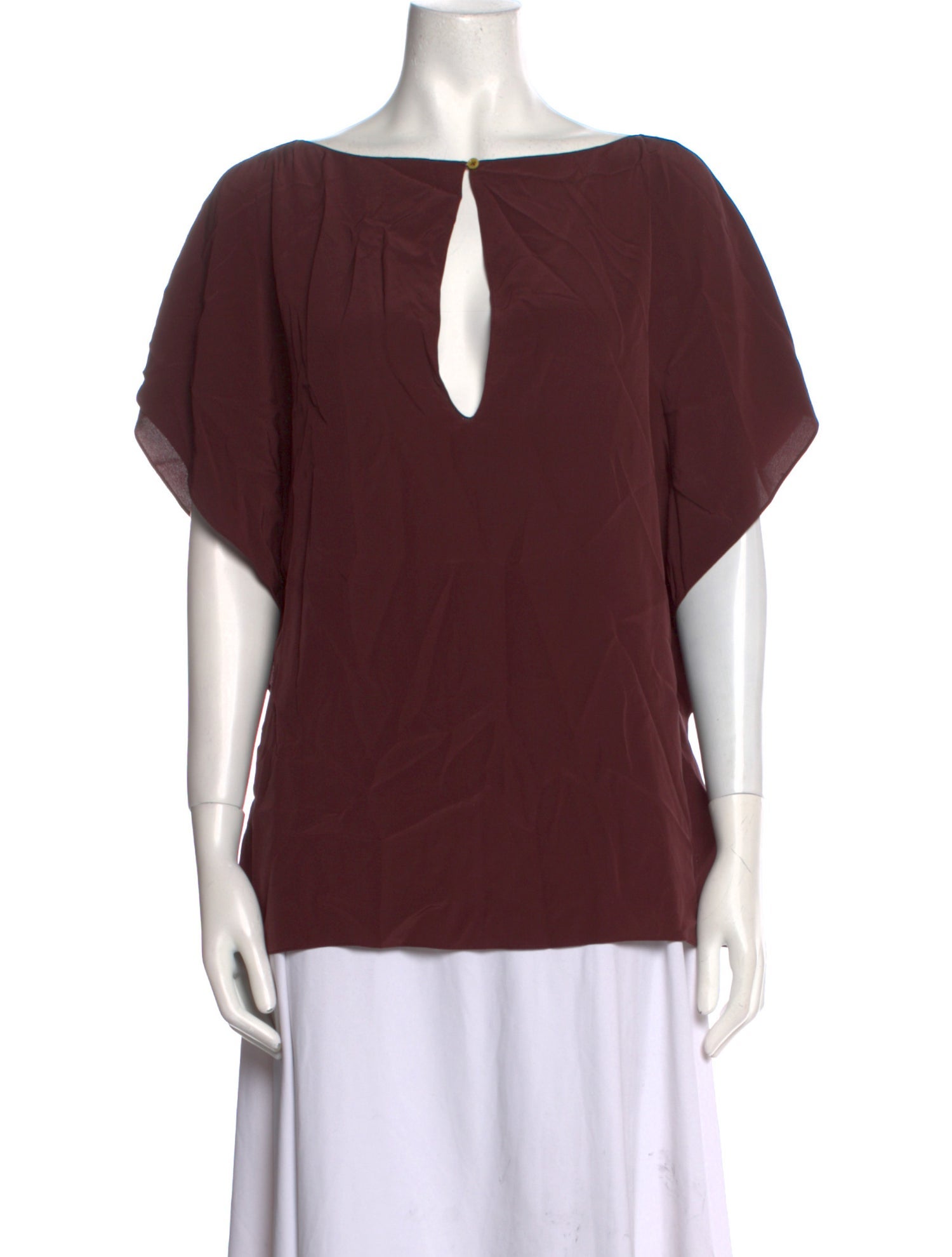 Joseph Silk Bateau Neckline Blouse