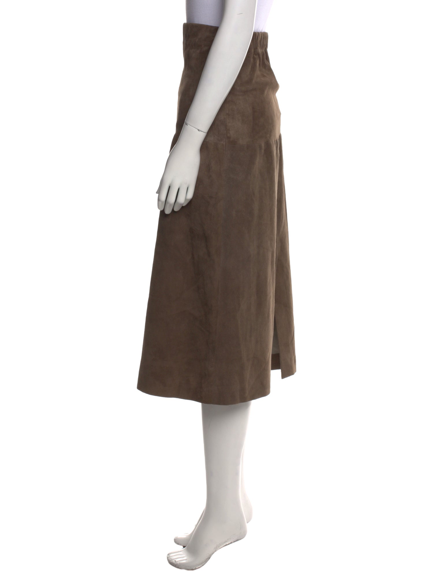 Joseph Leather Midi Length Skirt