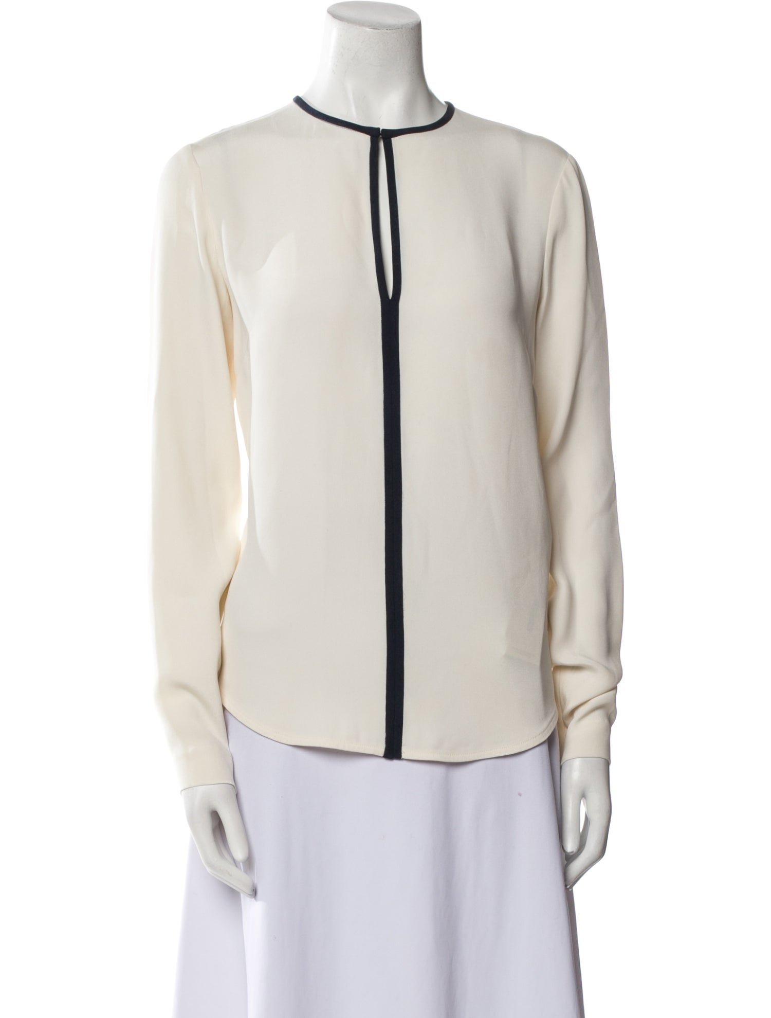 Joseph Silk Crew Neck Blouse