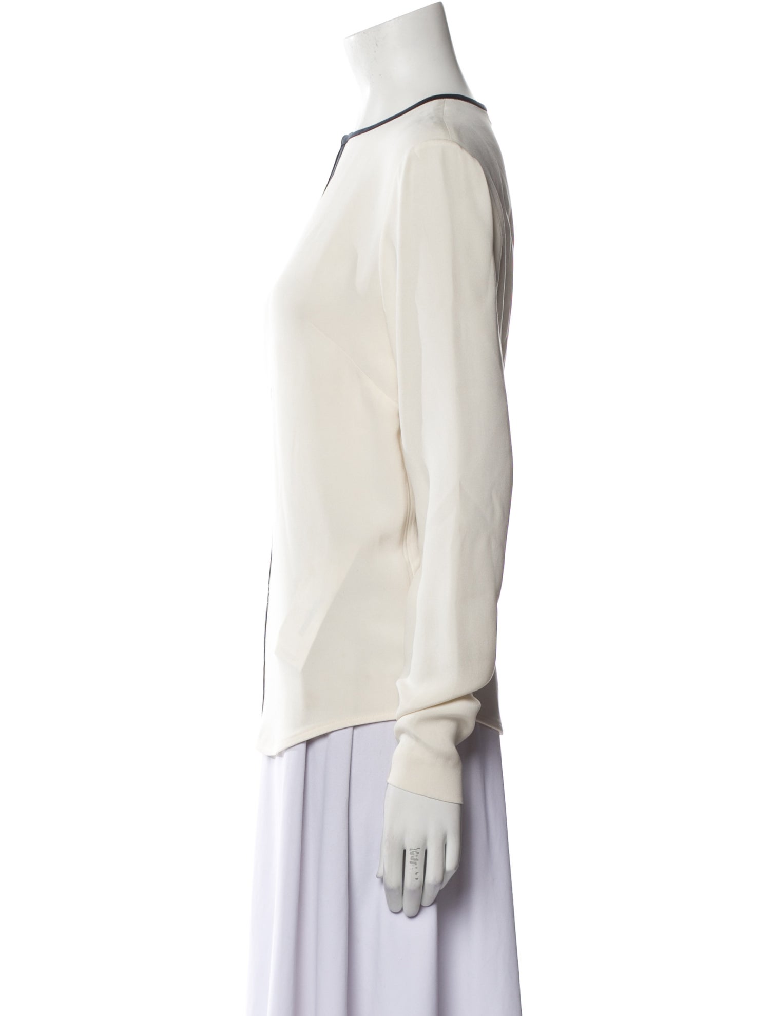 Joseph Silk Crew Neck Blouse