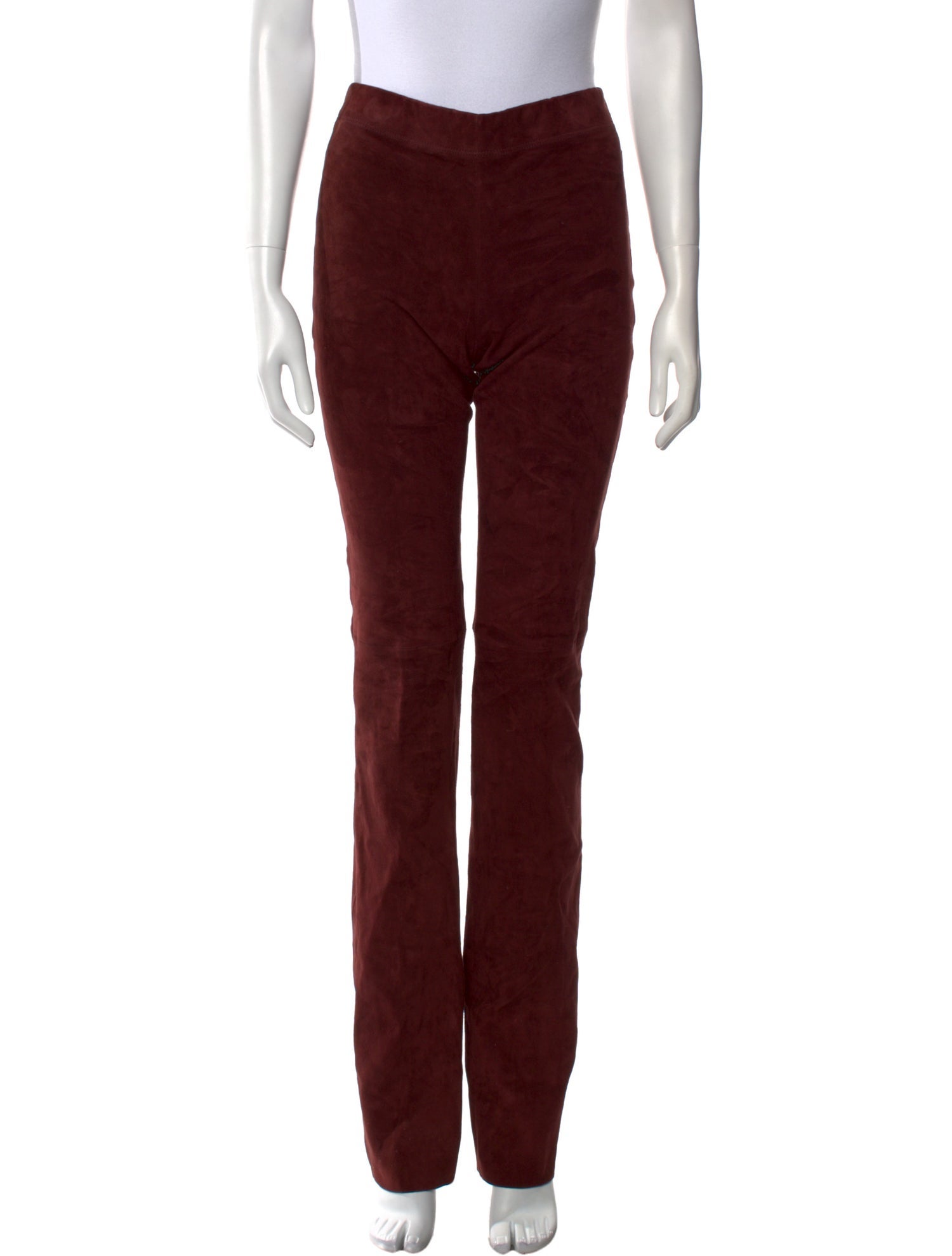 Joseph Lambskin Straight Leg Pants