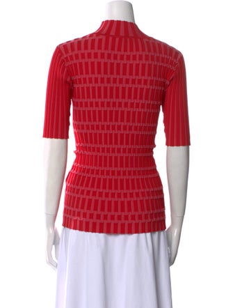 Joseph Printed Mock Neck Top