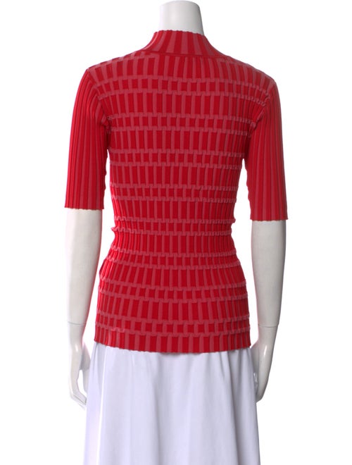 Joseph Printed Mock Neck Top