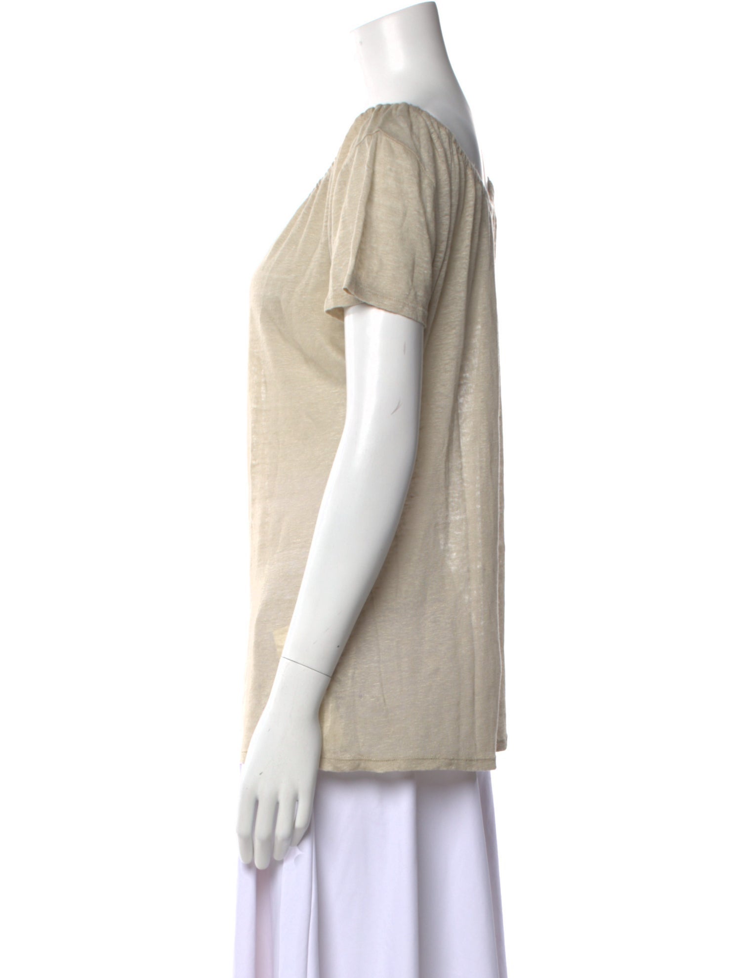 Joseph Linen Scoop Neck T-Shirt