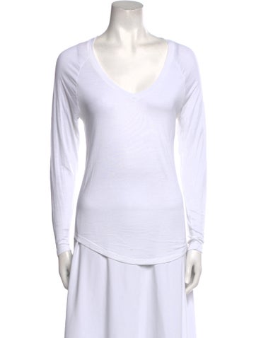 Joseph Tops V-Neck Long Sleeve T-Shirt M