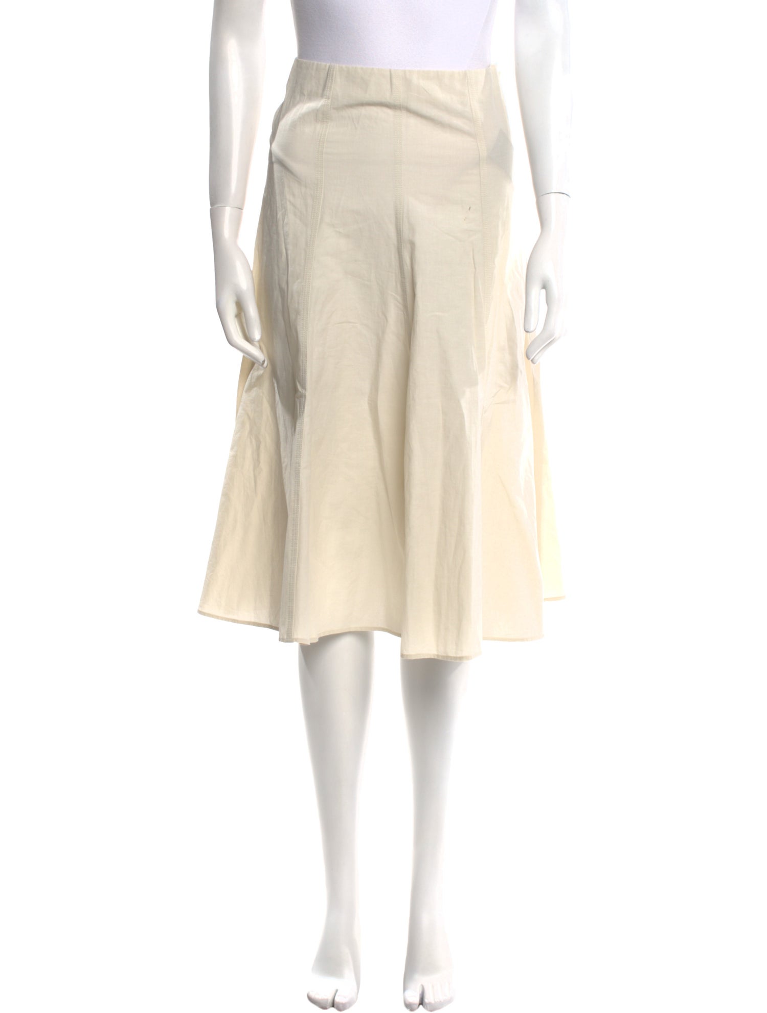 Joseph Pleated Accents Knee-Length Skirt