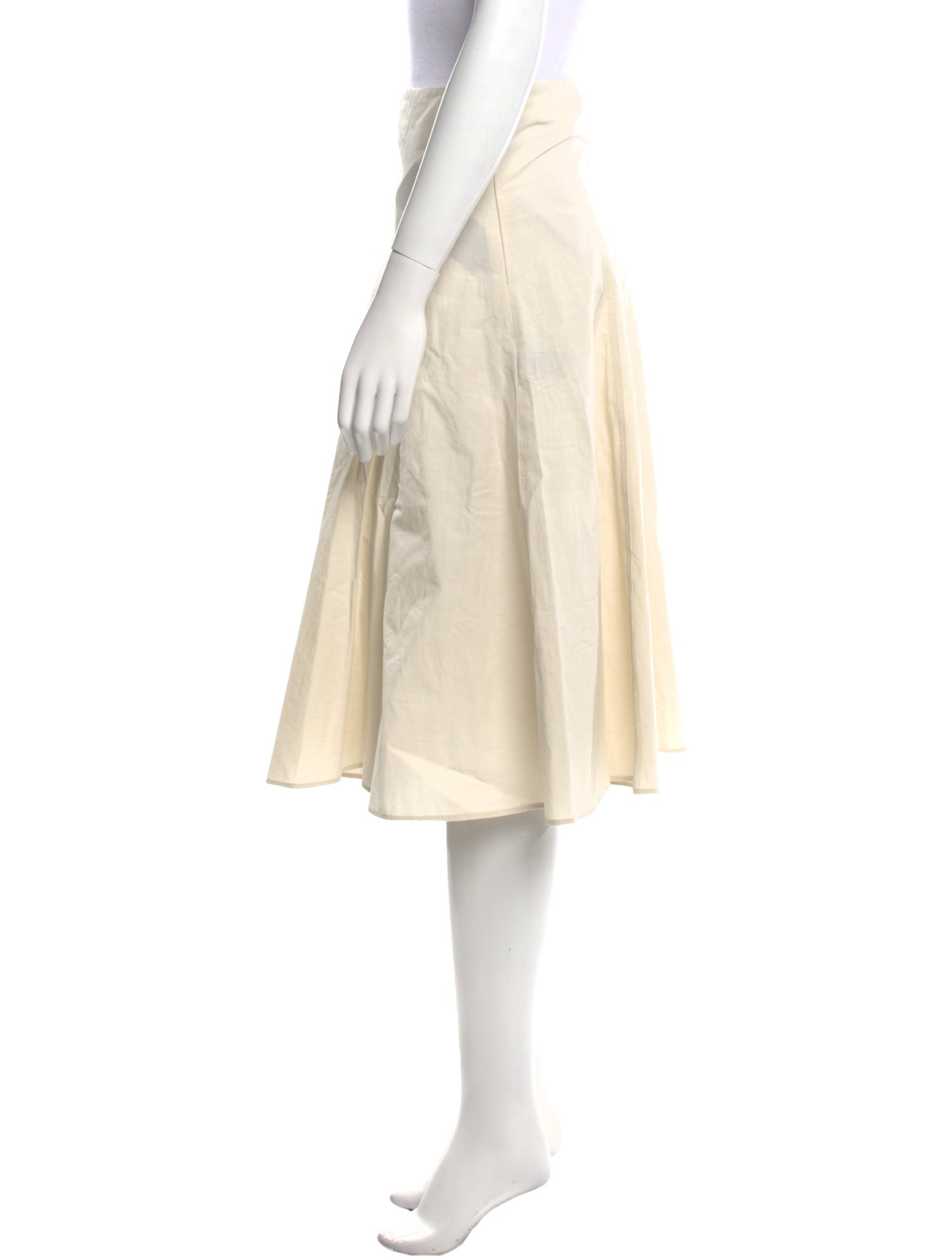 Joseph Pleated Accents Knee-Length Skirt