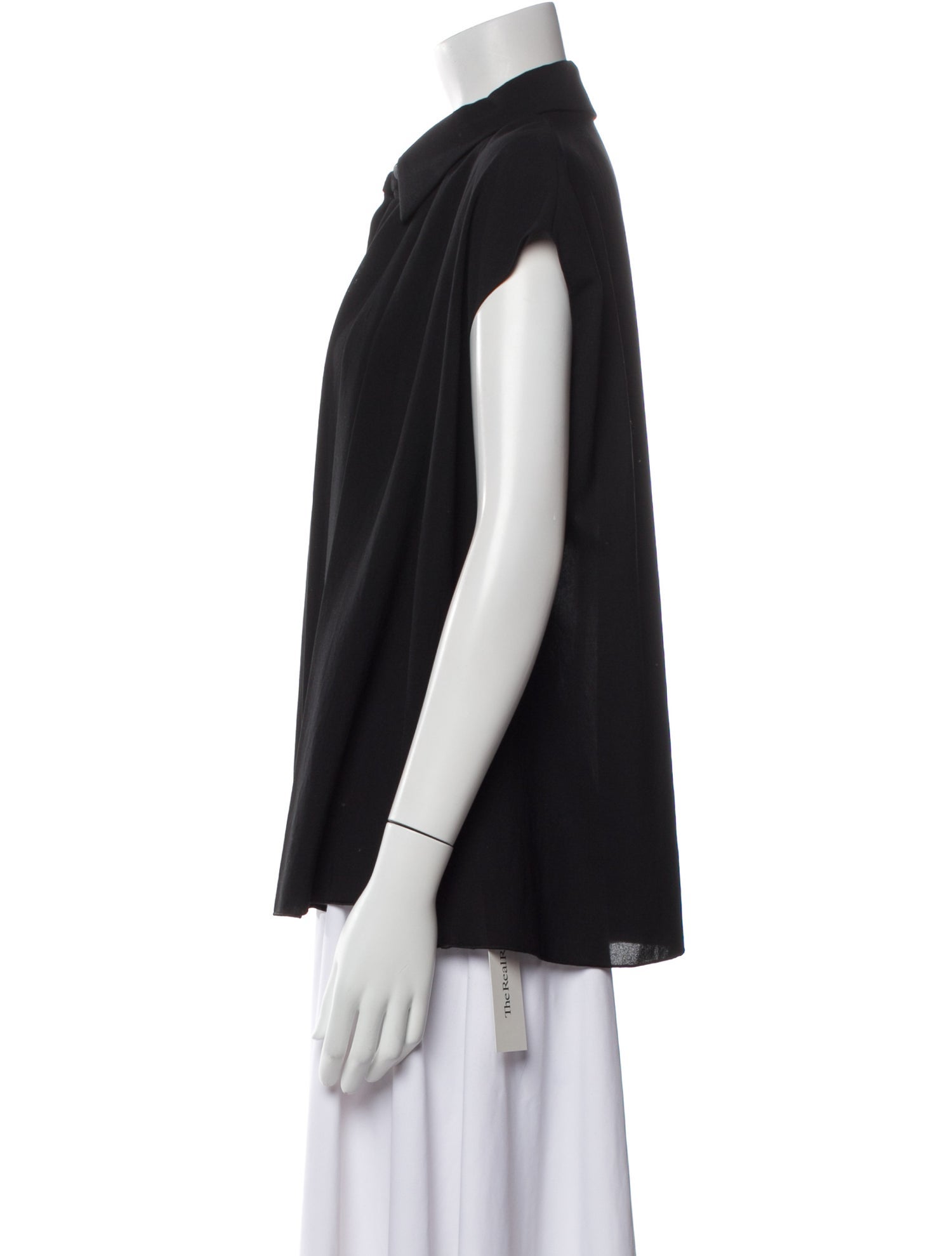 Joseph V-Neck Short Sleeve Blouse