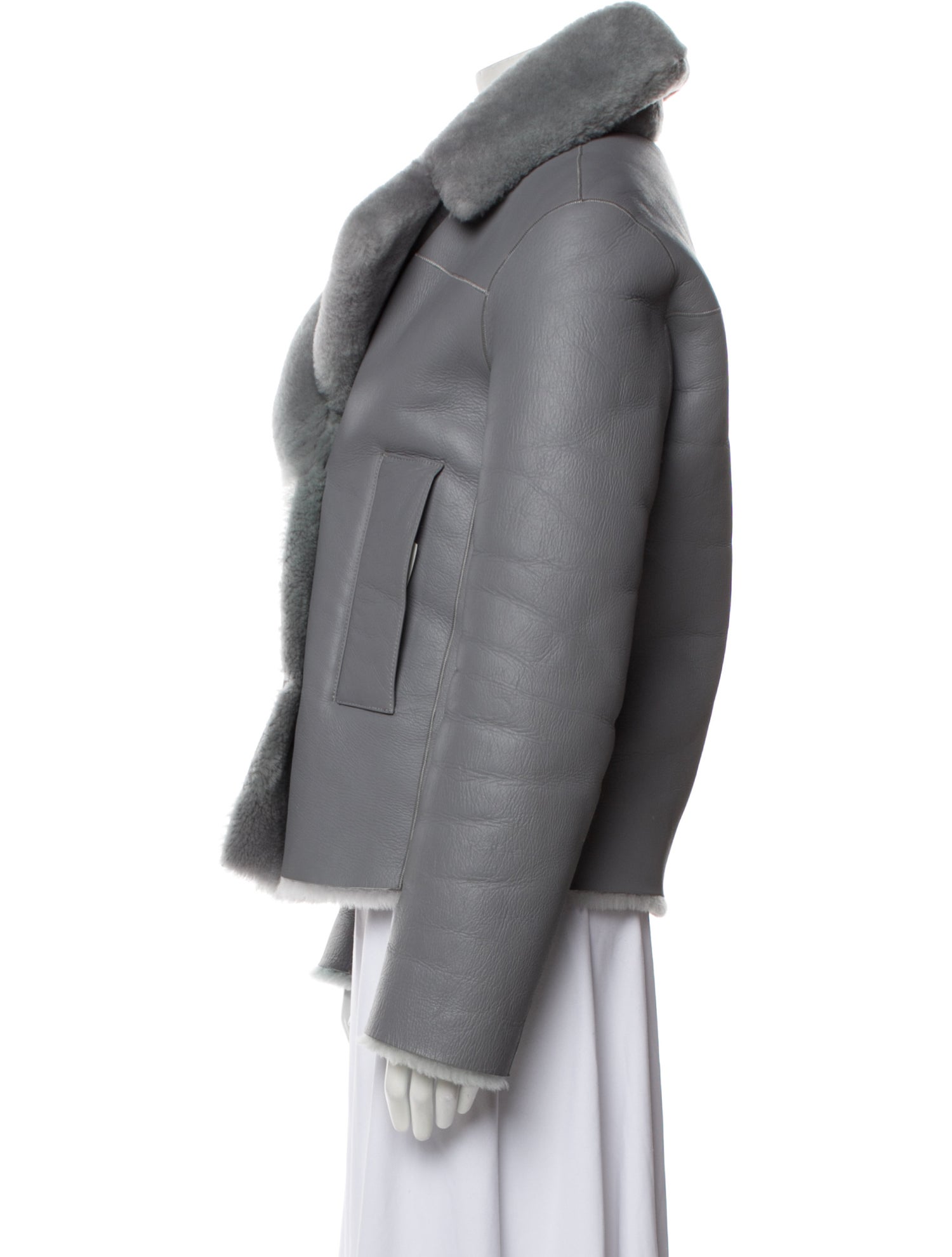 Joseph Shearling Faux Fur Coat