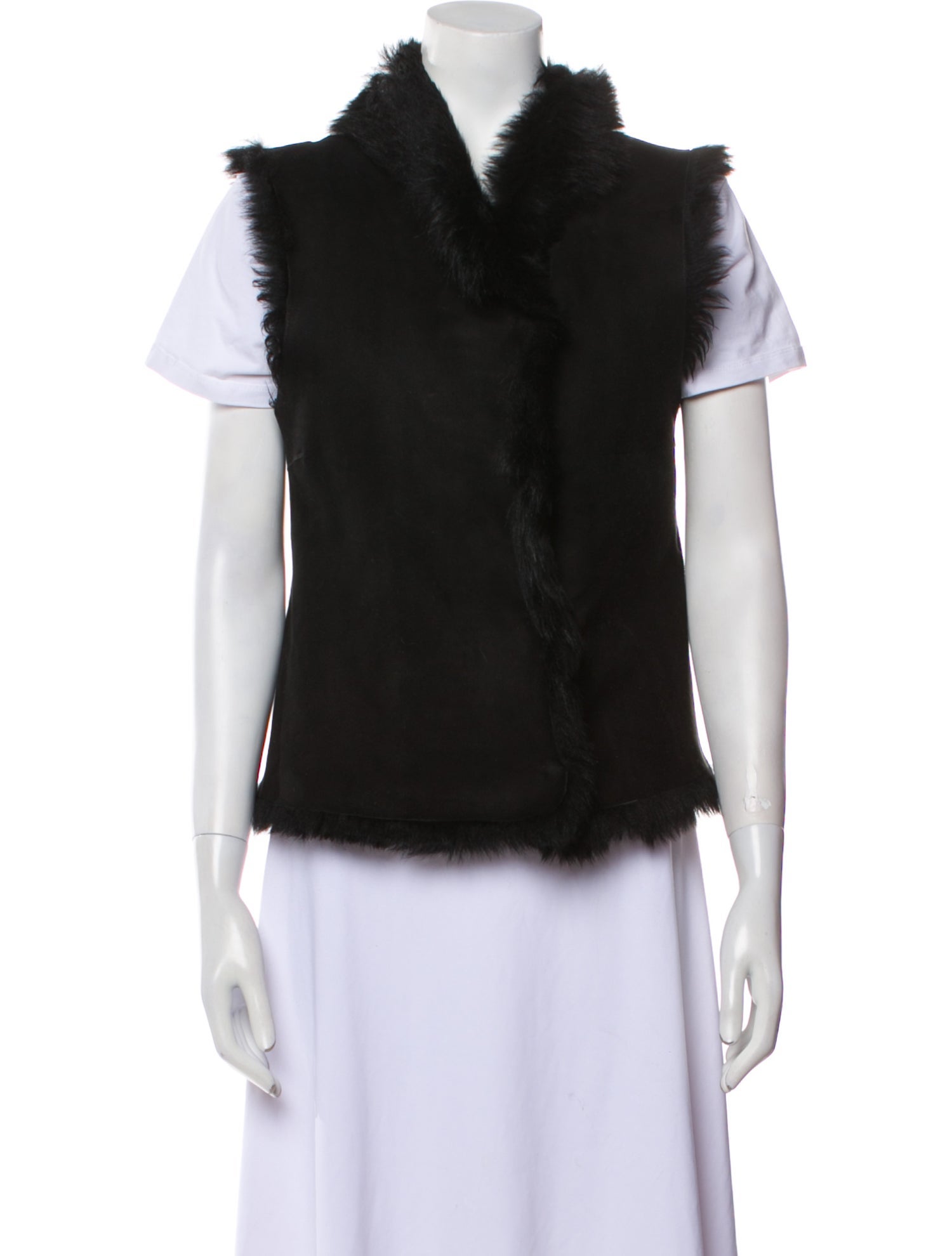 Joseph Faux Shearling Vest