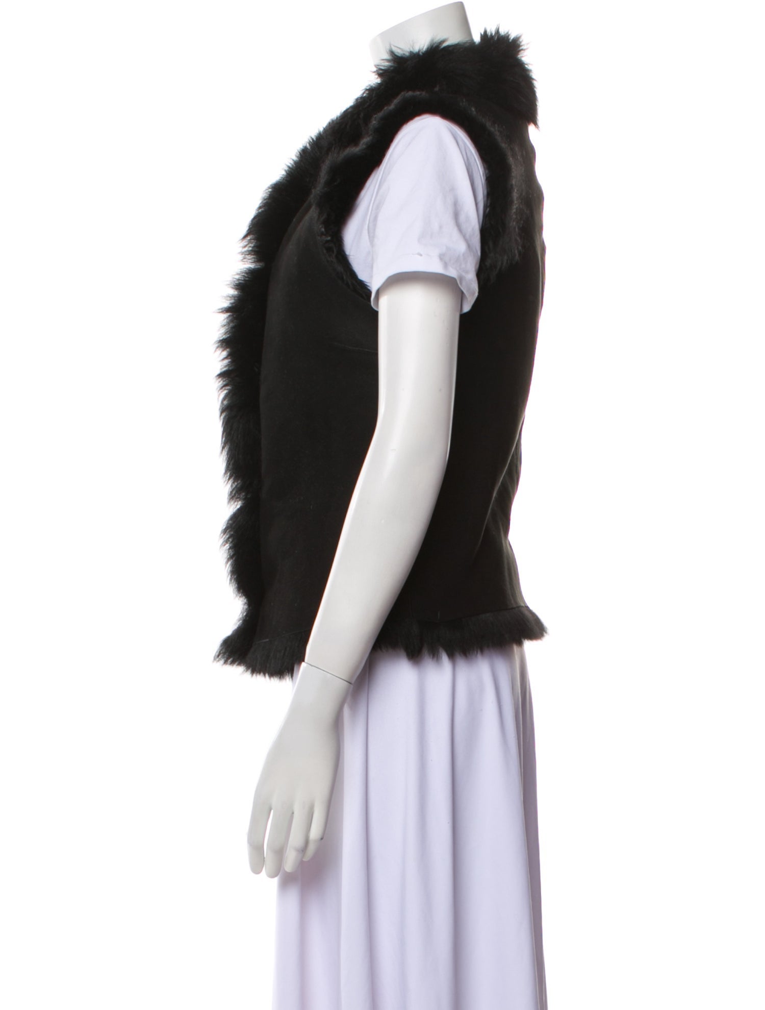 Joseph Faux Shearling Vest