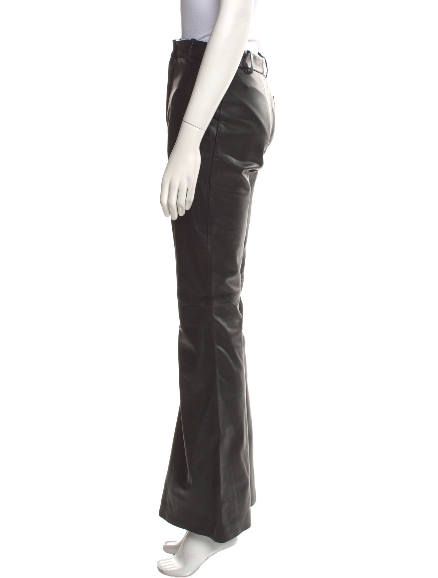 Joseph Leather Wide Leg Pants