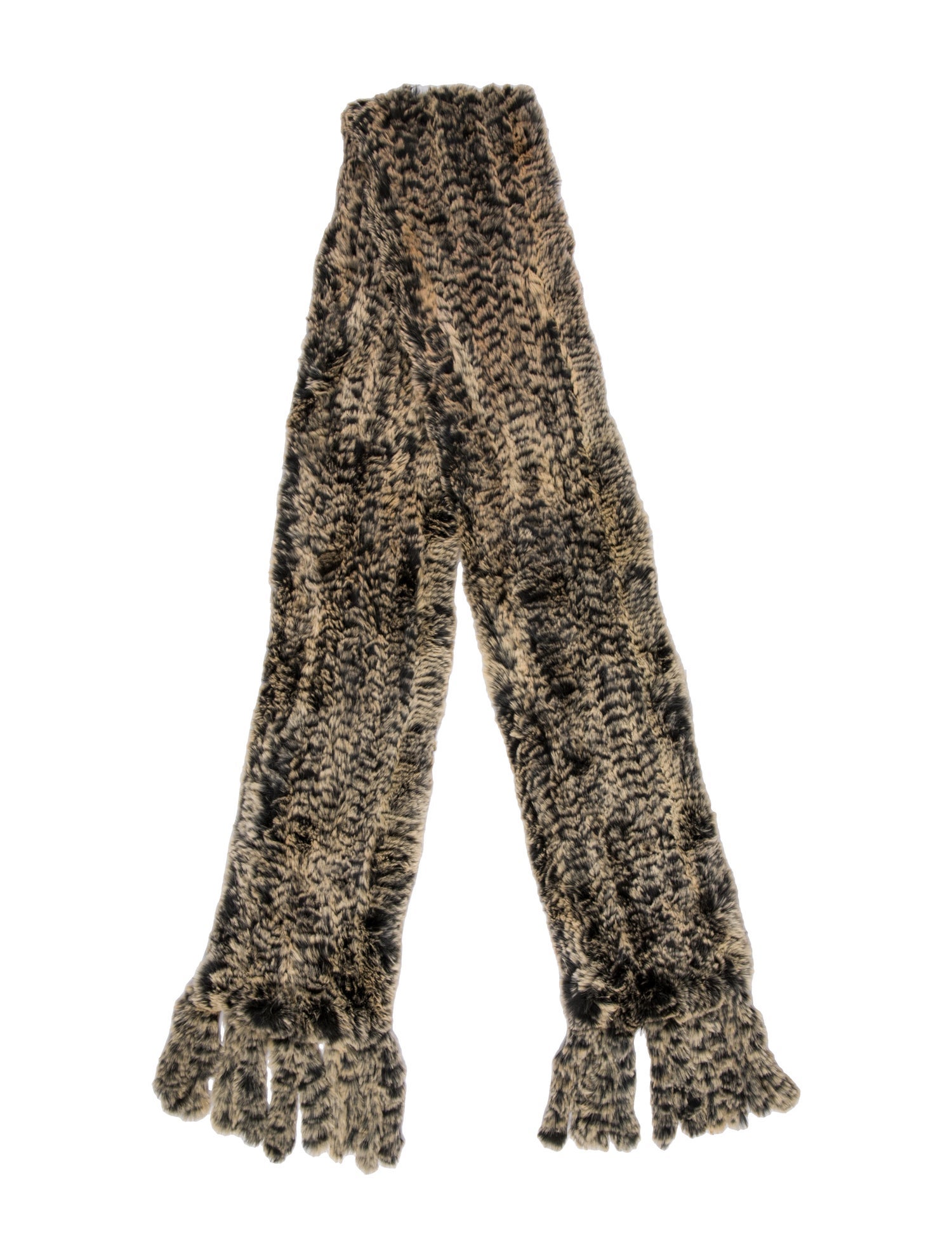 Joseph Fur Printed Scarf