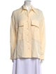 Joseph Silk Long Sleeve Button-Up Top