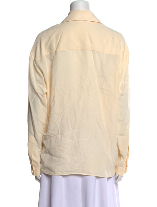 Joseph Silk Long Sleeve Button-Up Top