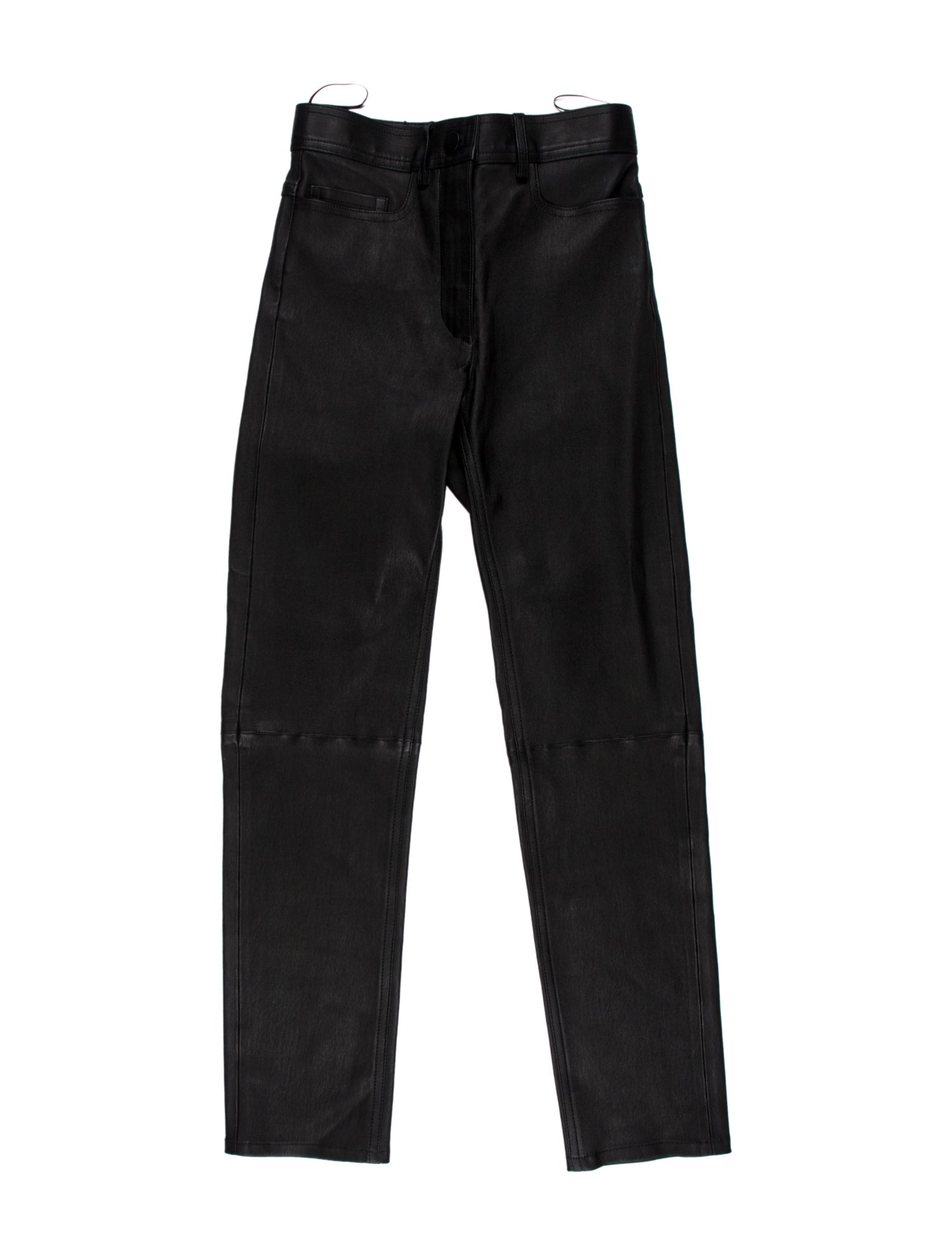 Joseph Lambskin Straight Leg Pants