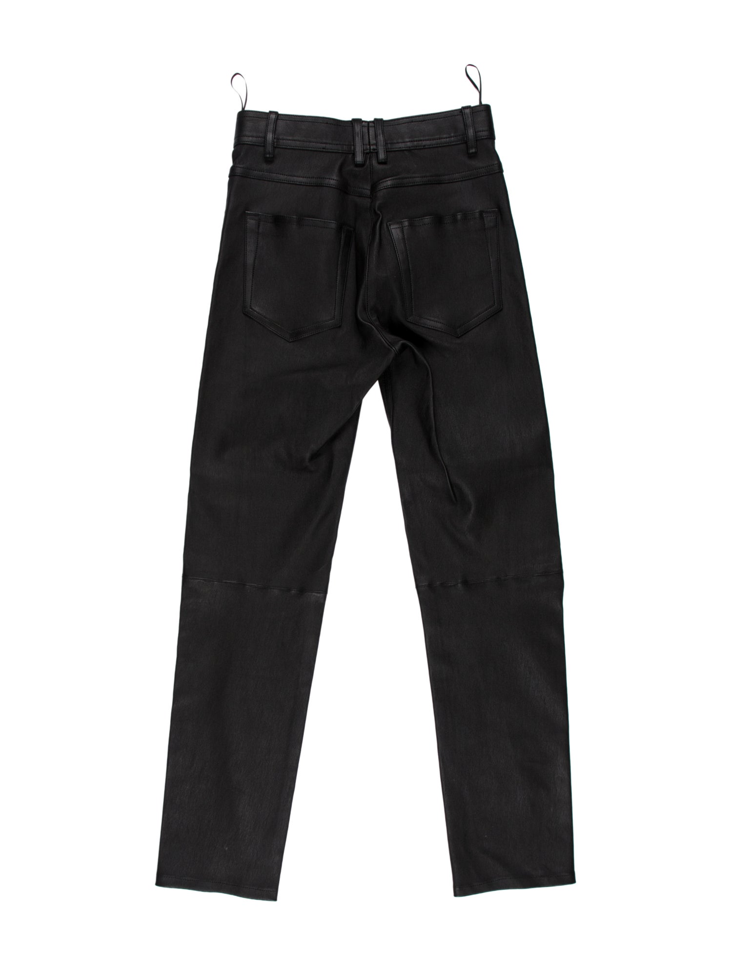 Joseph Lambskin Straight Leg Pants