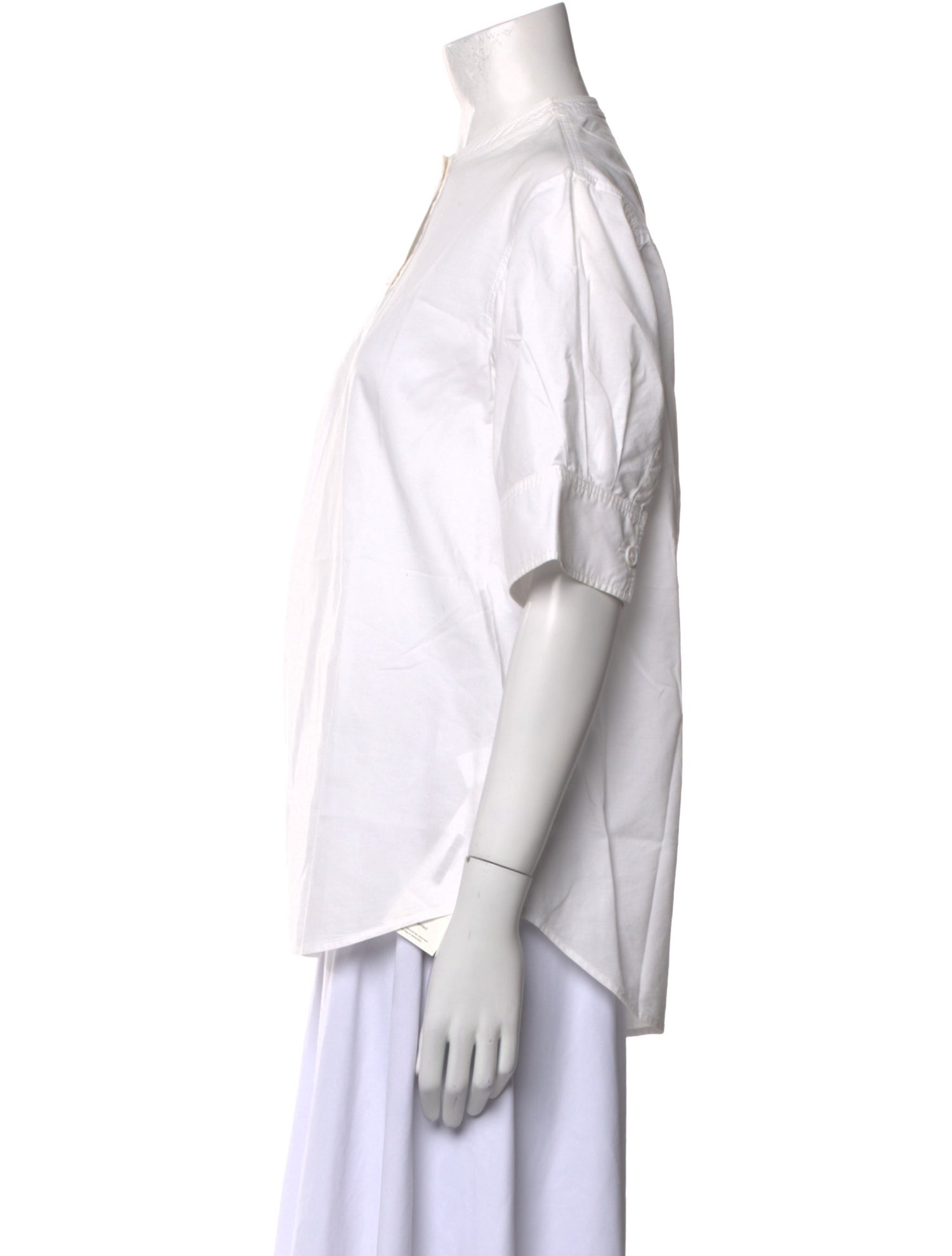 Joseph Crew Neck Short Sleeve Blouse