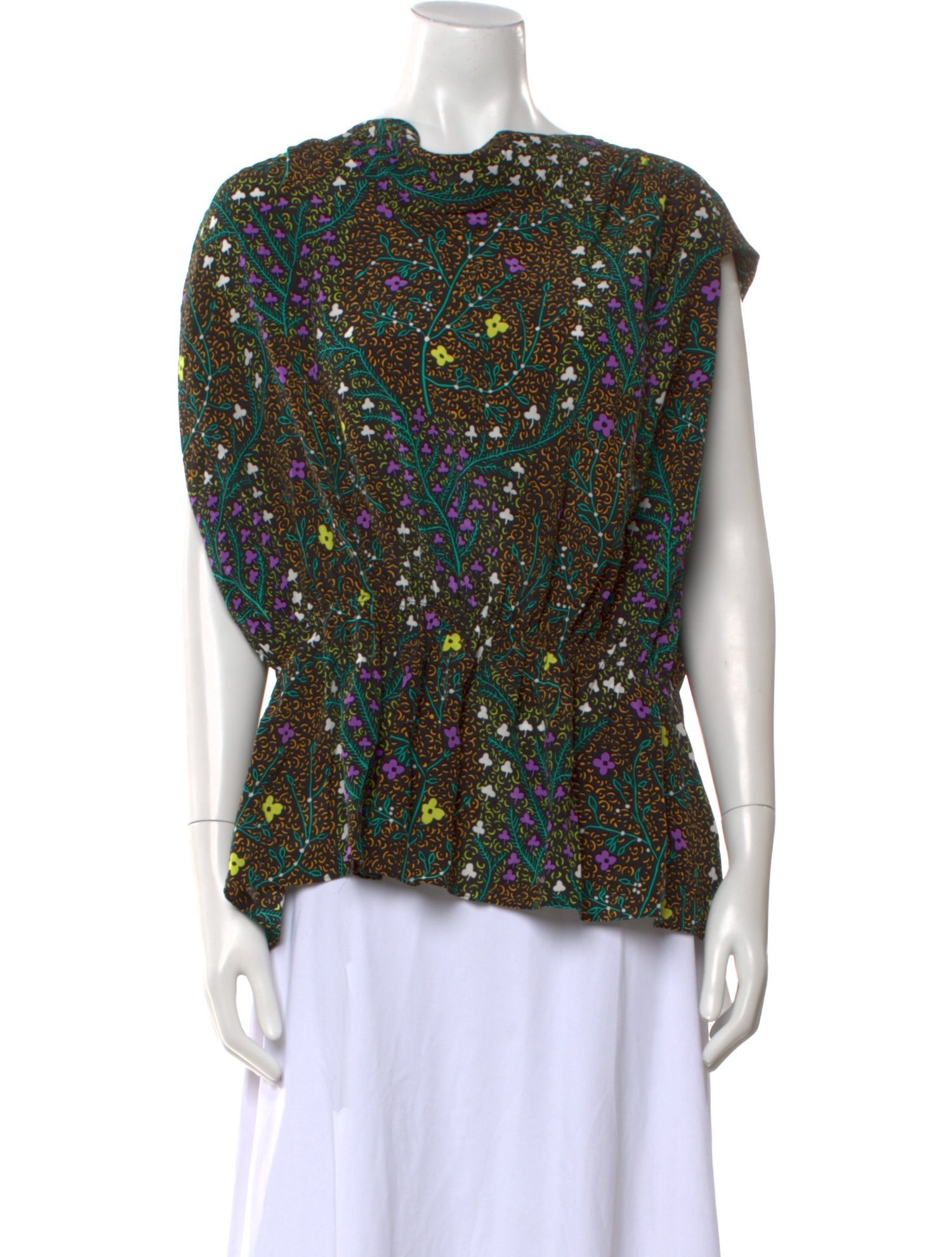 Joseph Silk Floral Print Blouse